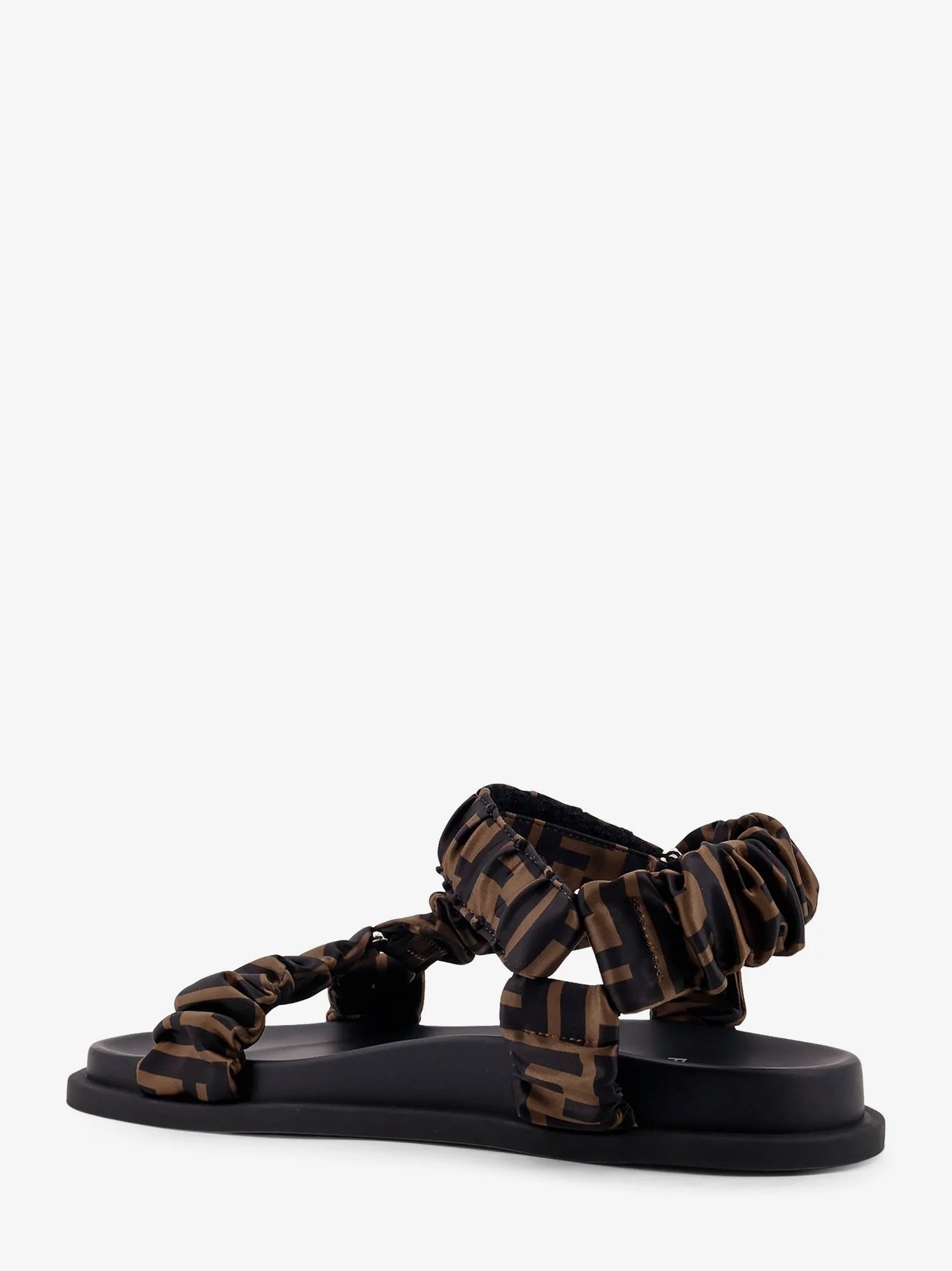 Feel sandals in elastic satin with FF motif