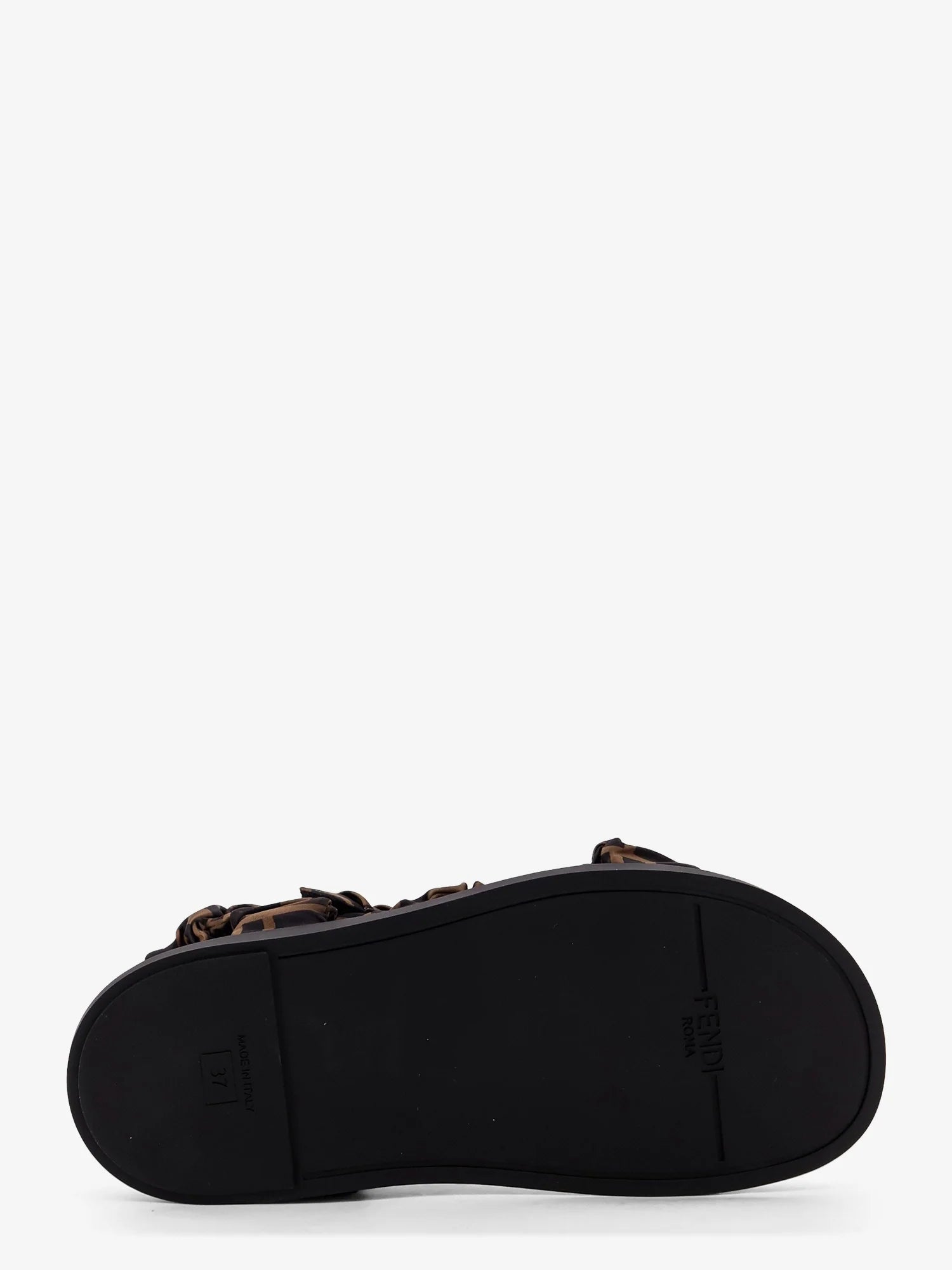Feel sandals in elastic satin with FF motif