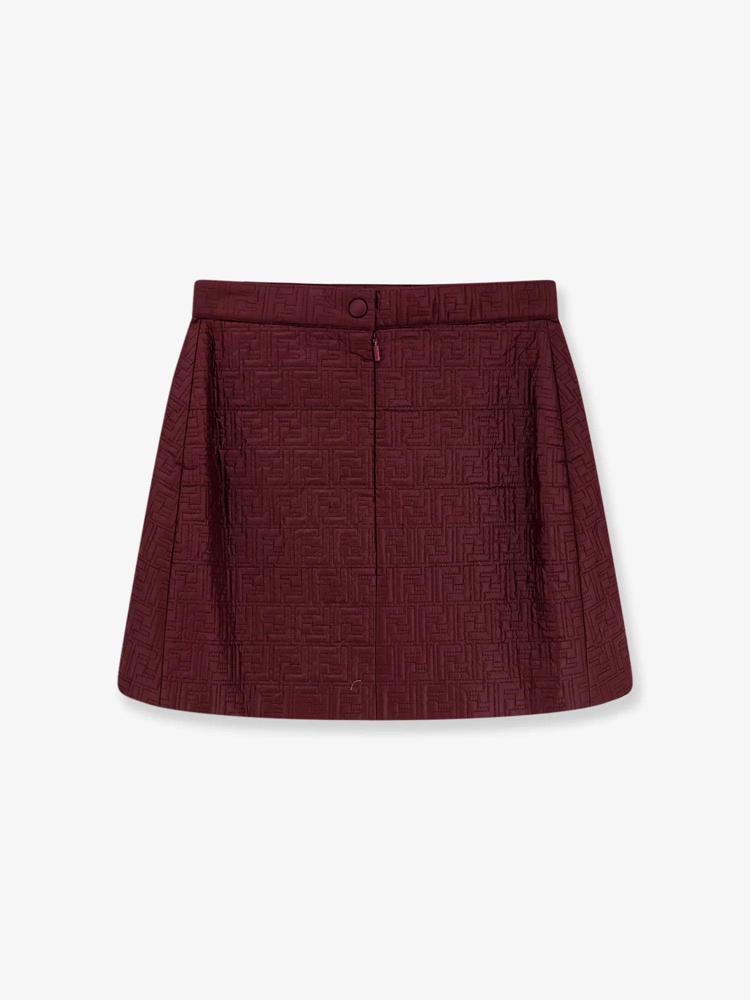Quilted nylon mini skirt