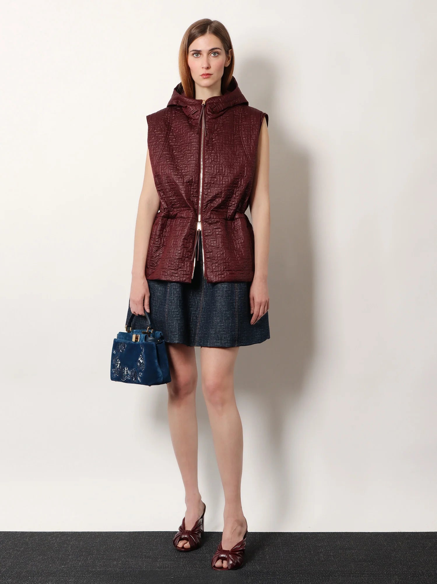 Quilted nylon vest