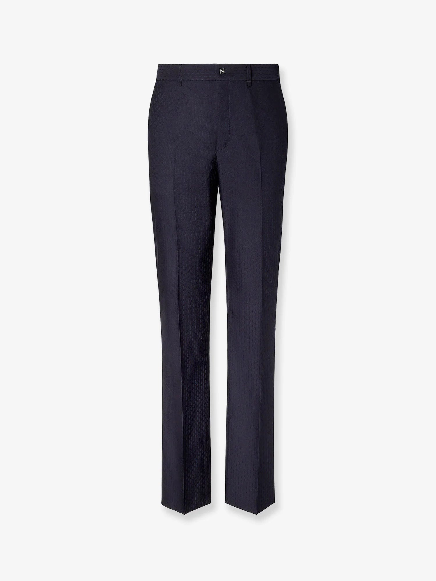Trousers Wool Tonal Stitching