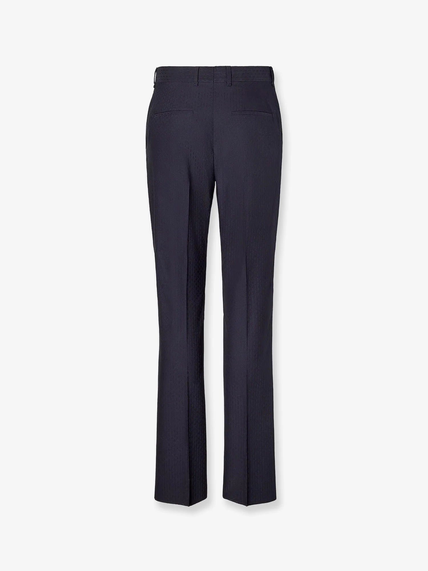 Trousers Wool Tonal Stitching