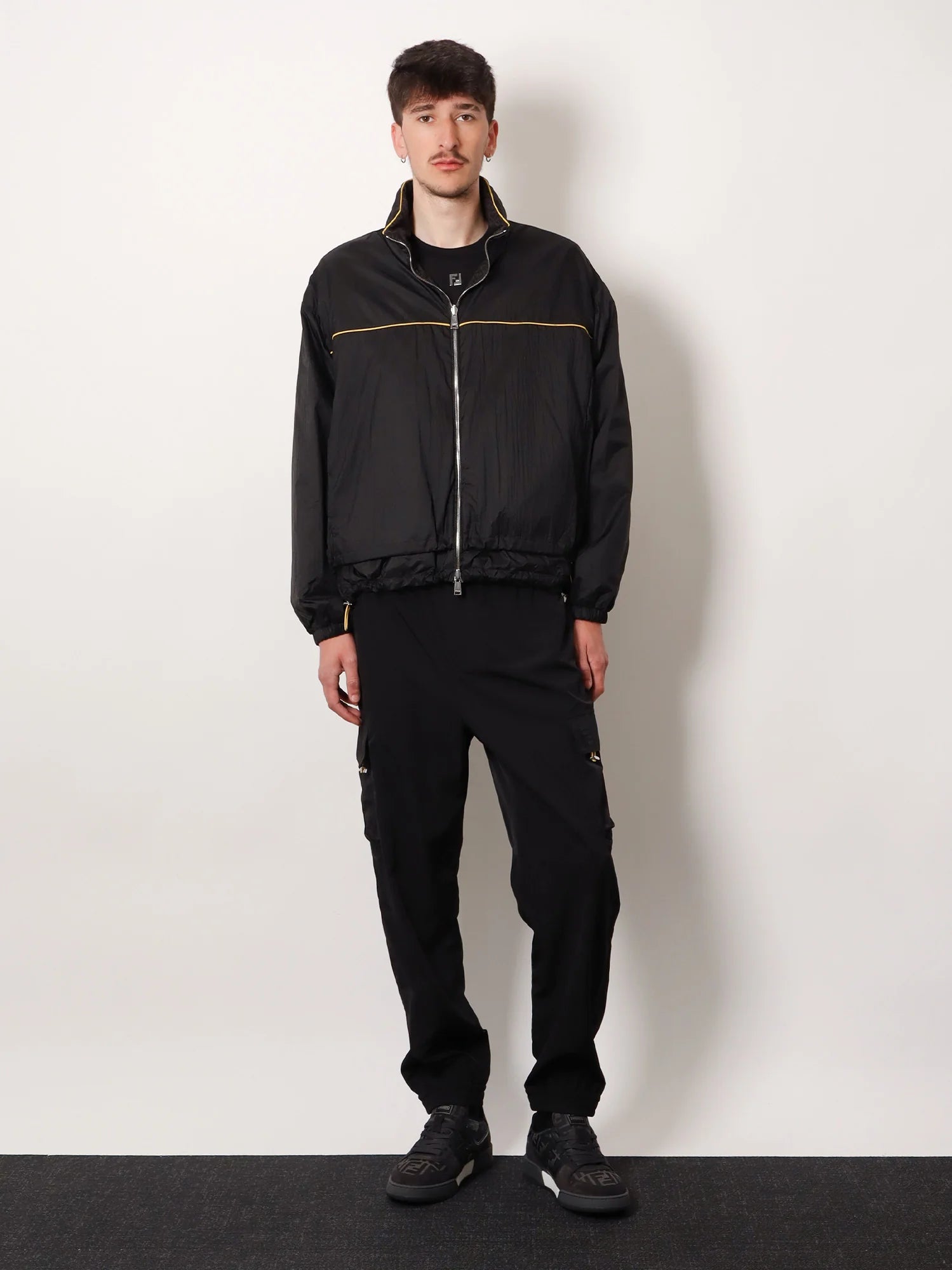 Cargo nylon trousers