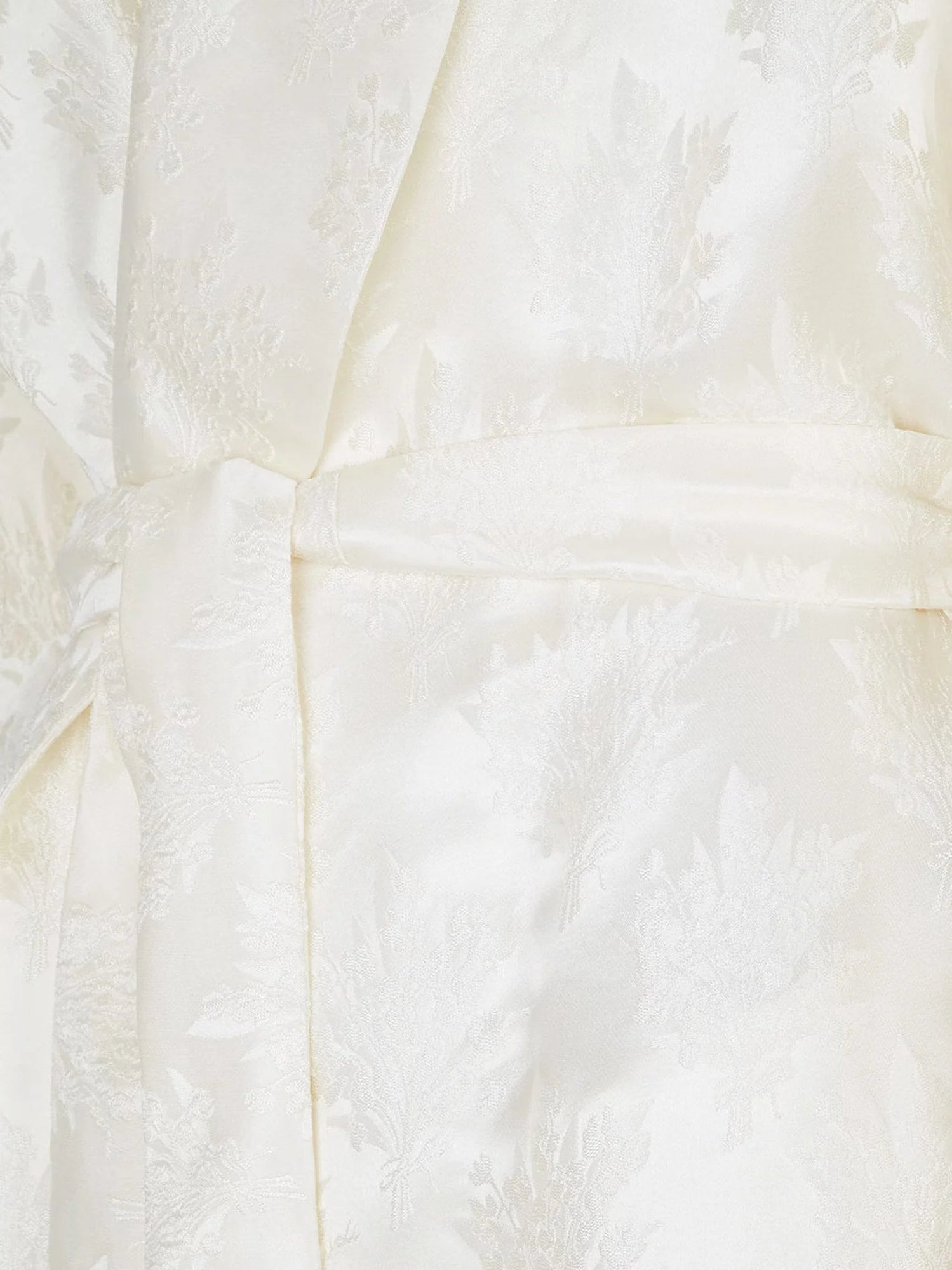 Jacquard silk blazer with floral motif
