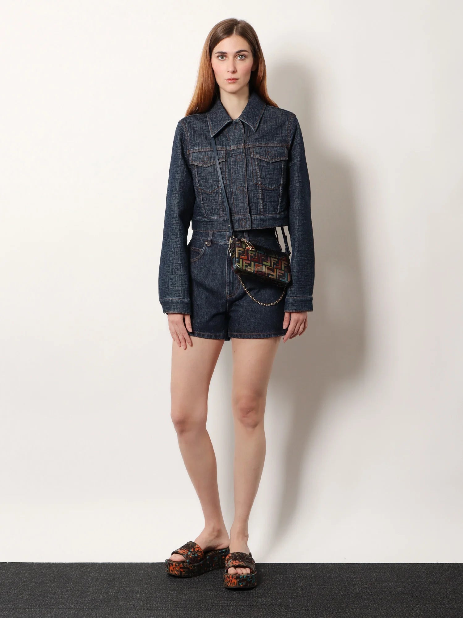 Padded denim jacket