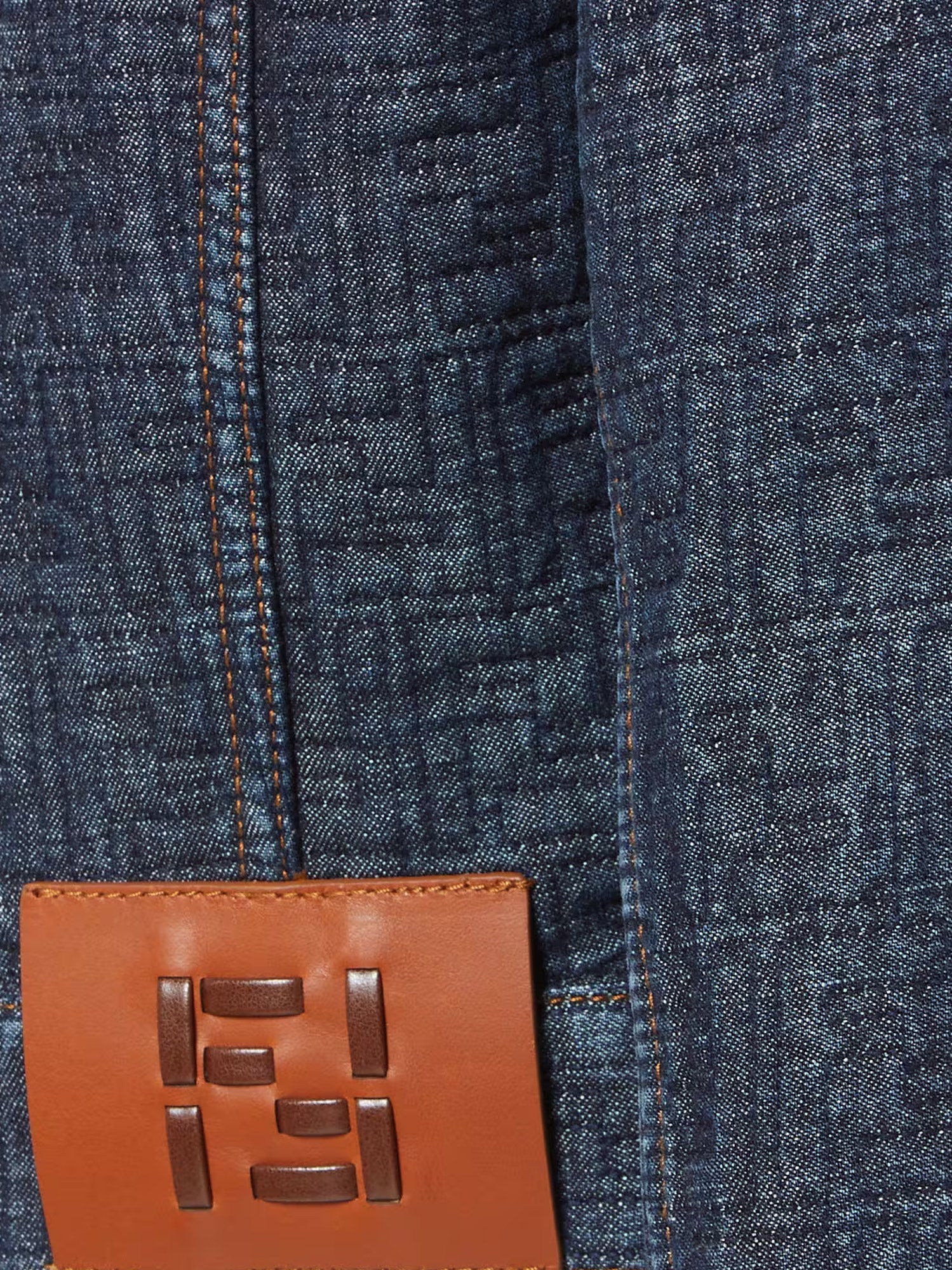 Padded denim jacket