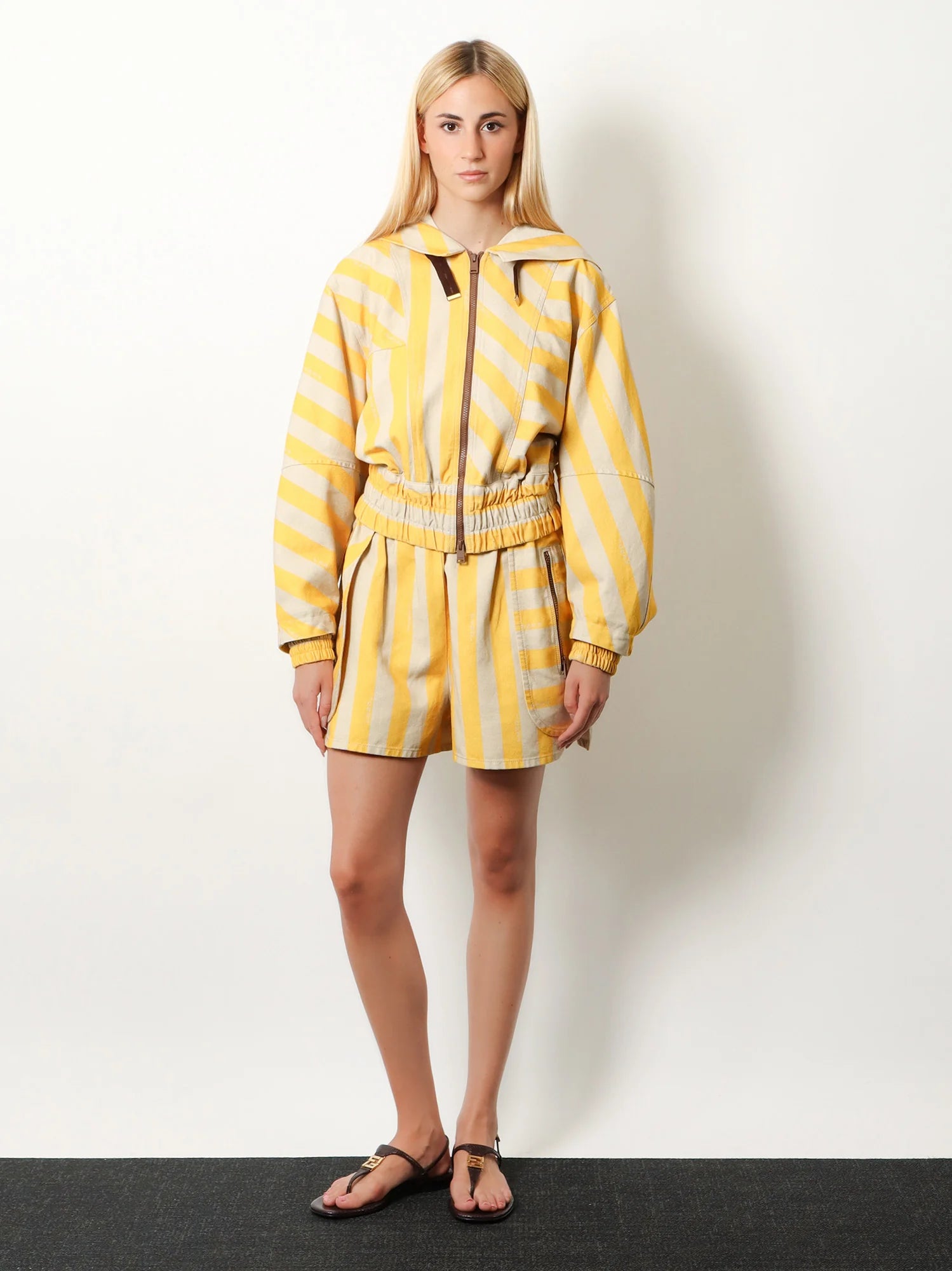 Cotton and linen jacket