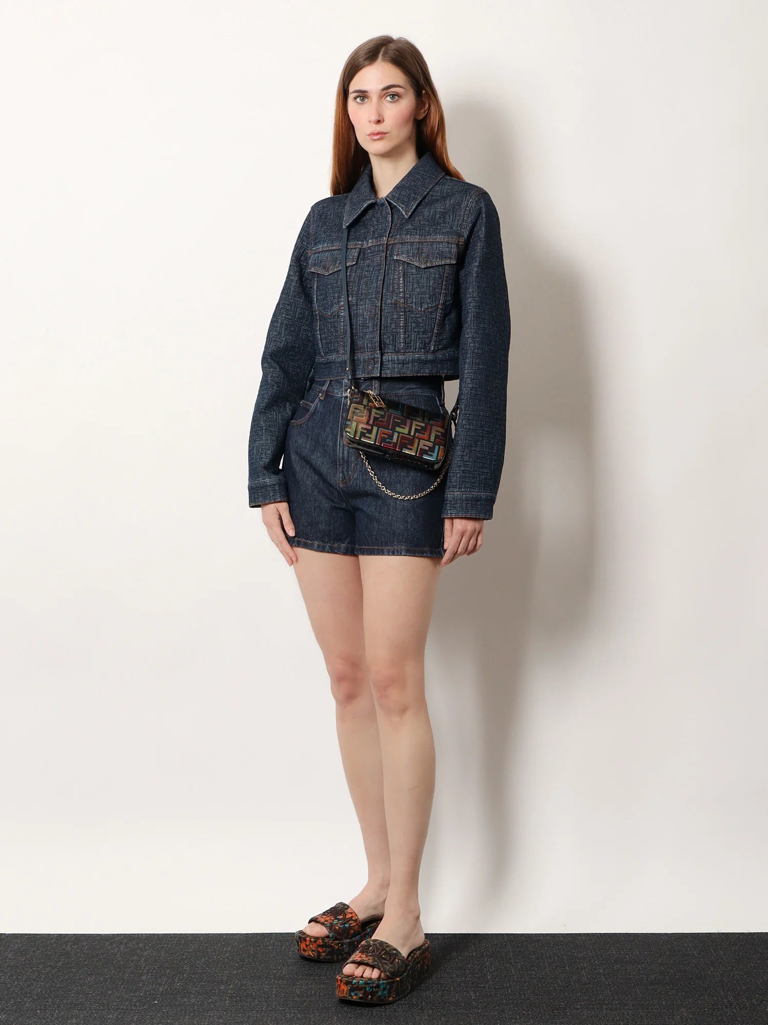 Denim shorts