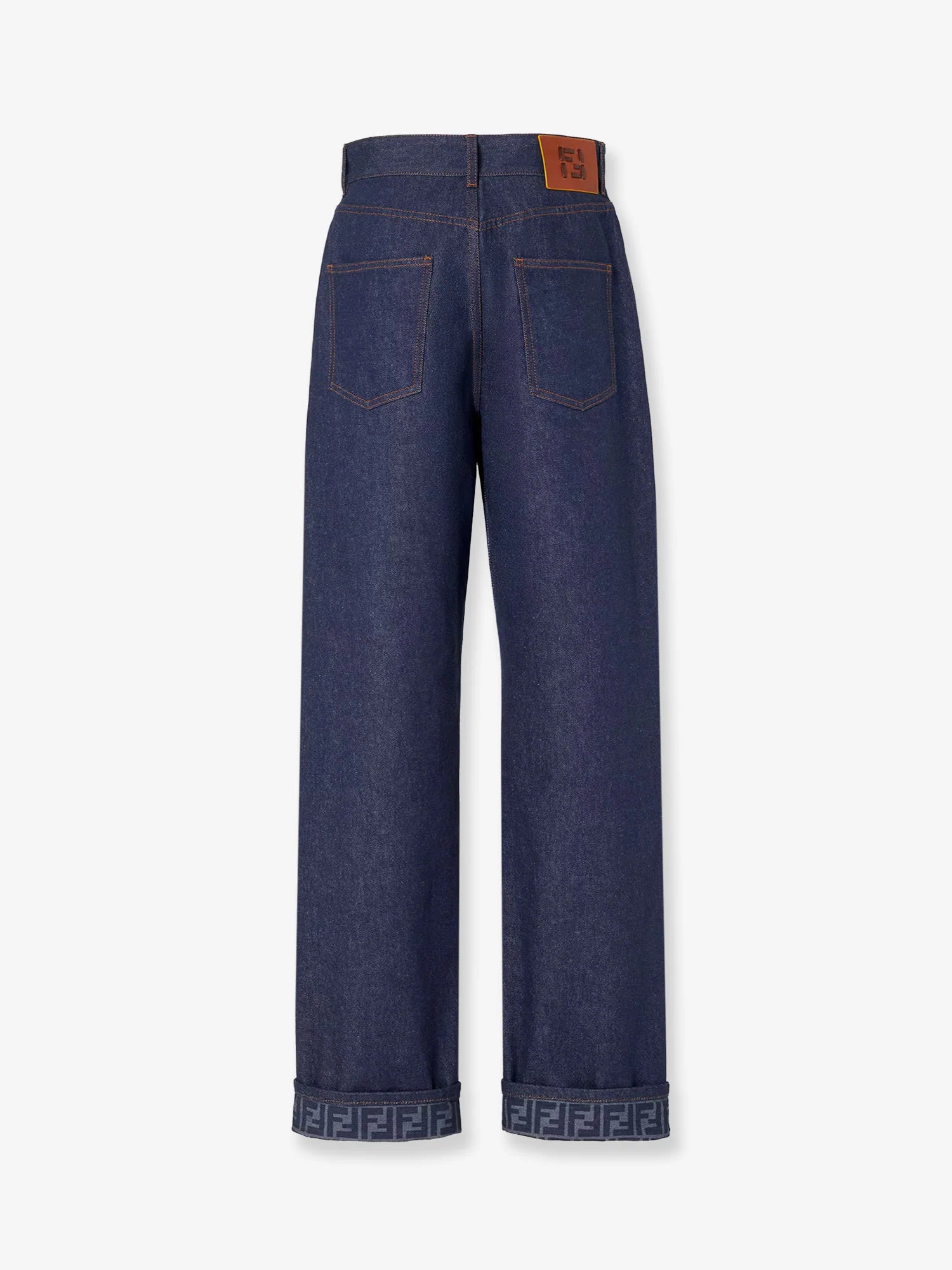 Beige denim trousers
