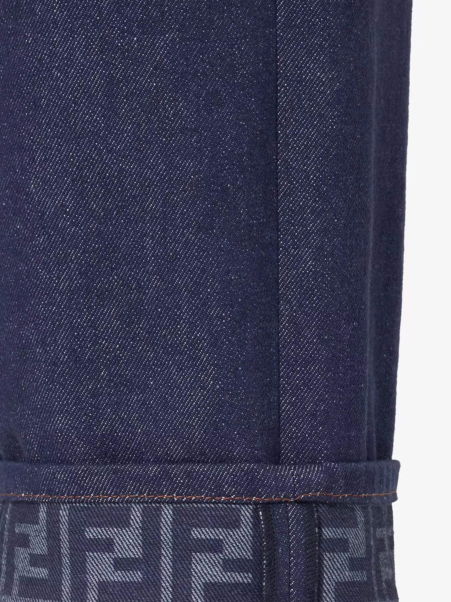 Beige denim trousers