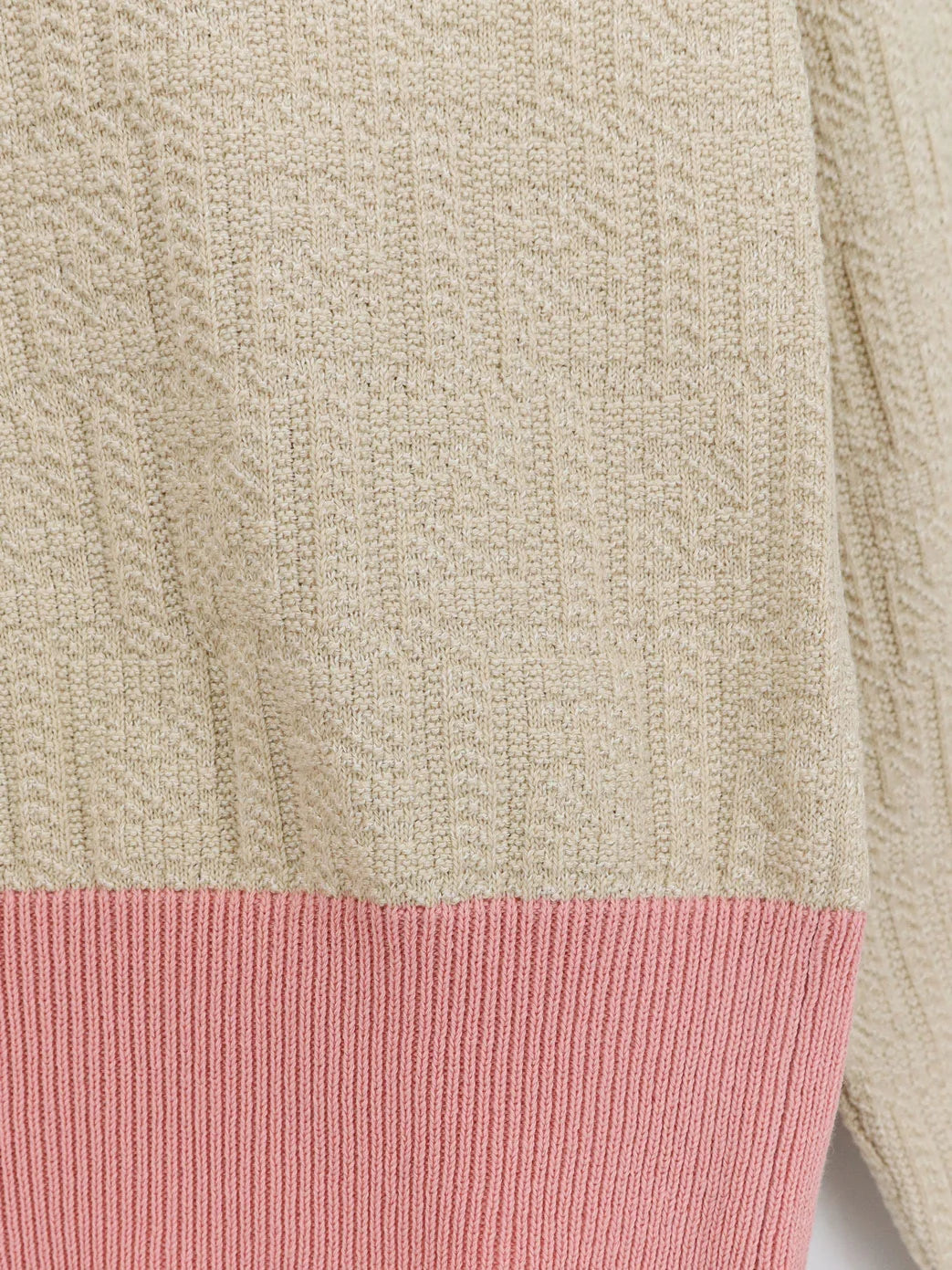 Cotton and silk sweater