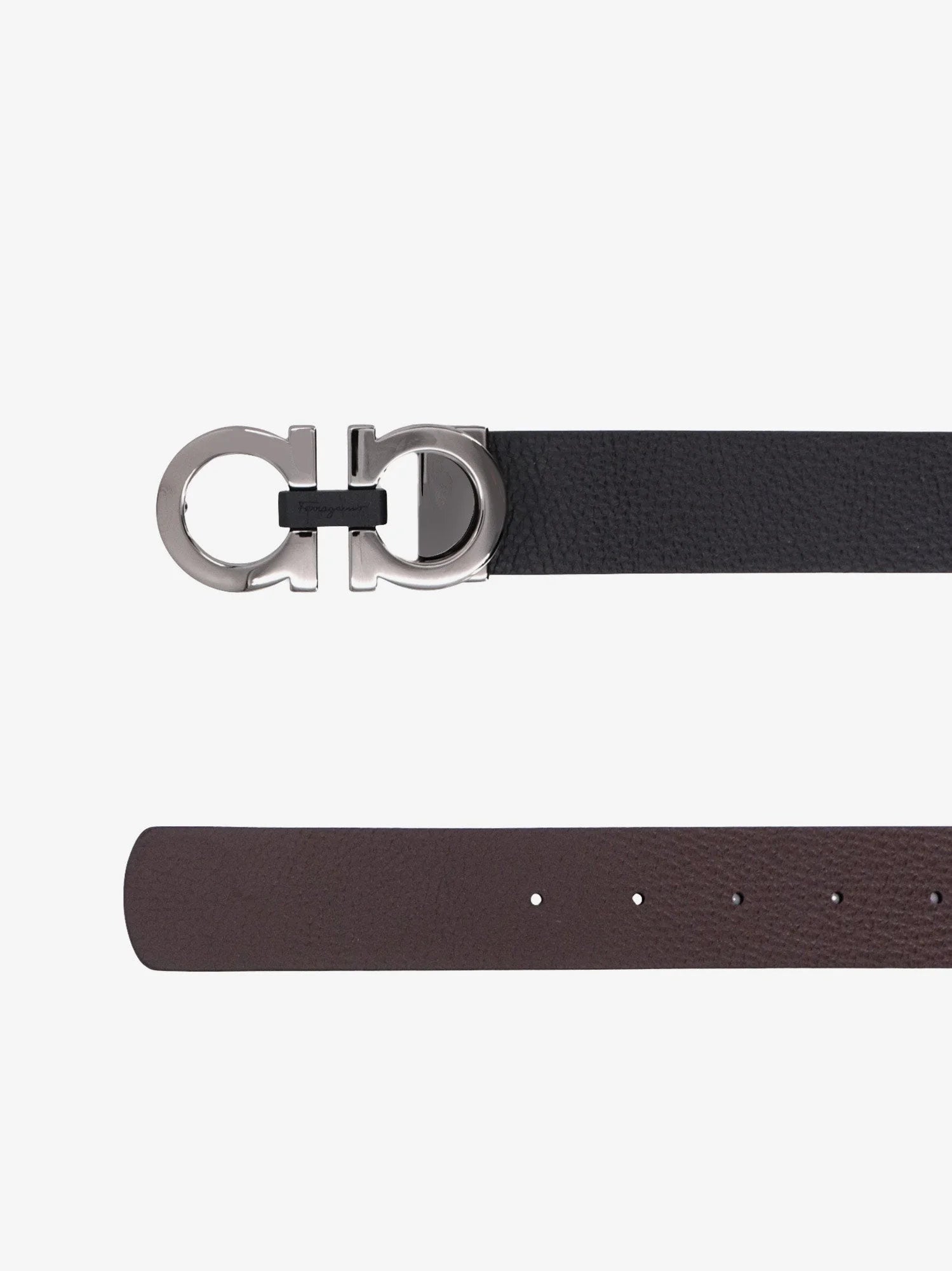 Reversible leather belt
