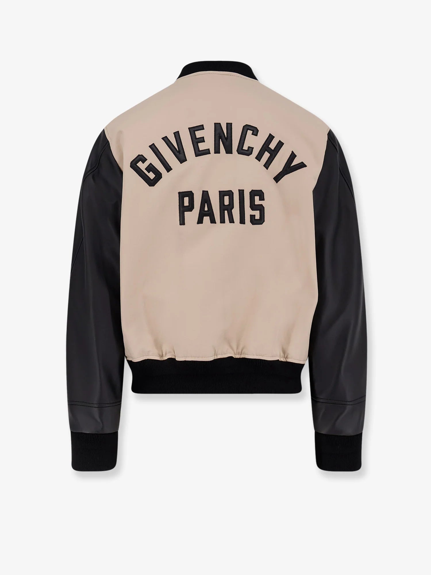Cotton Jacket with leather sleeves