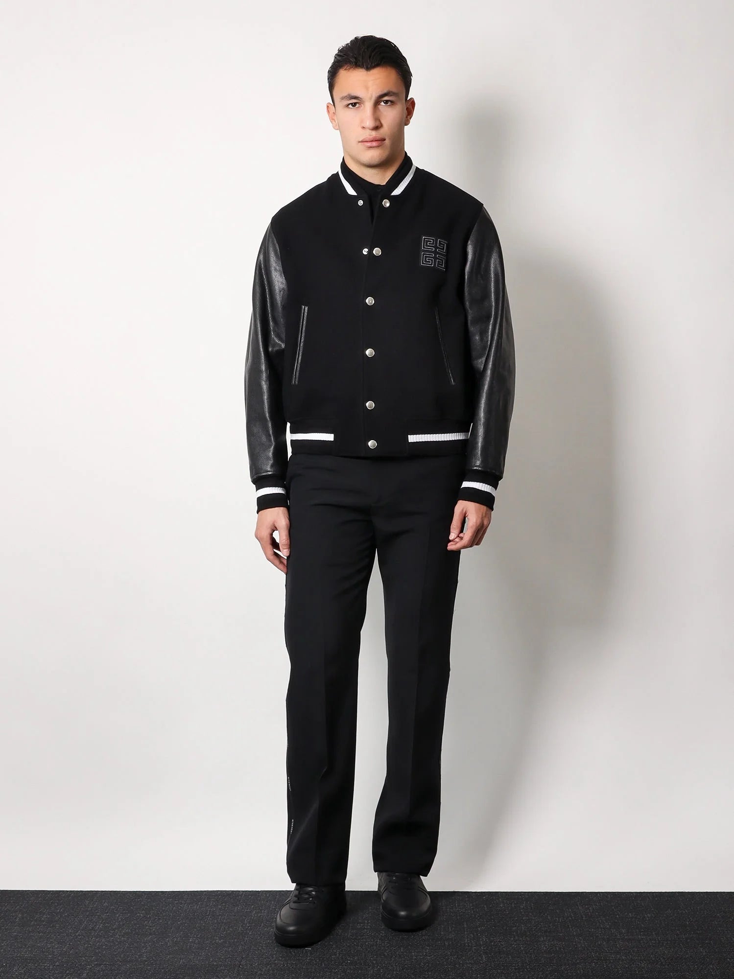 Piqué cotton polo shirt with 4g embroidery