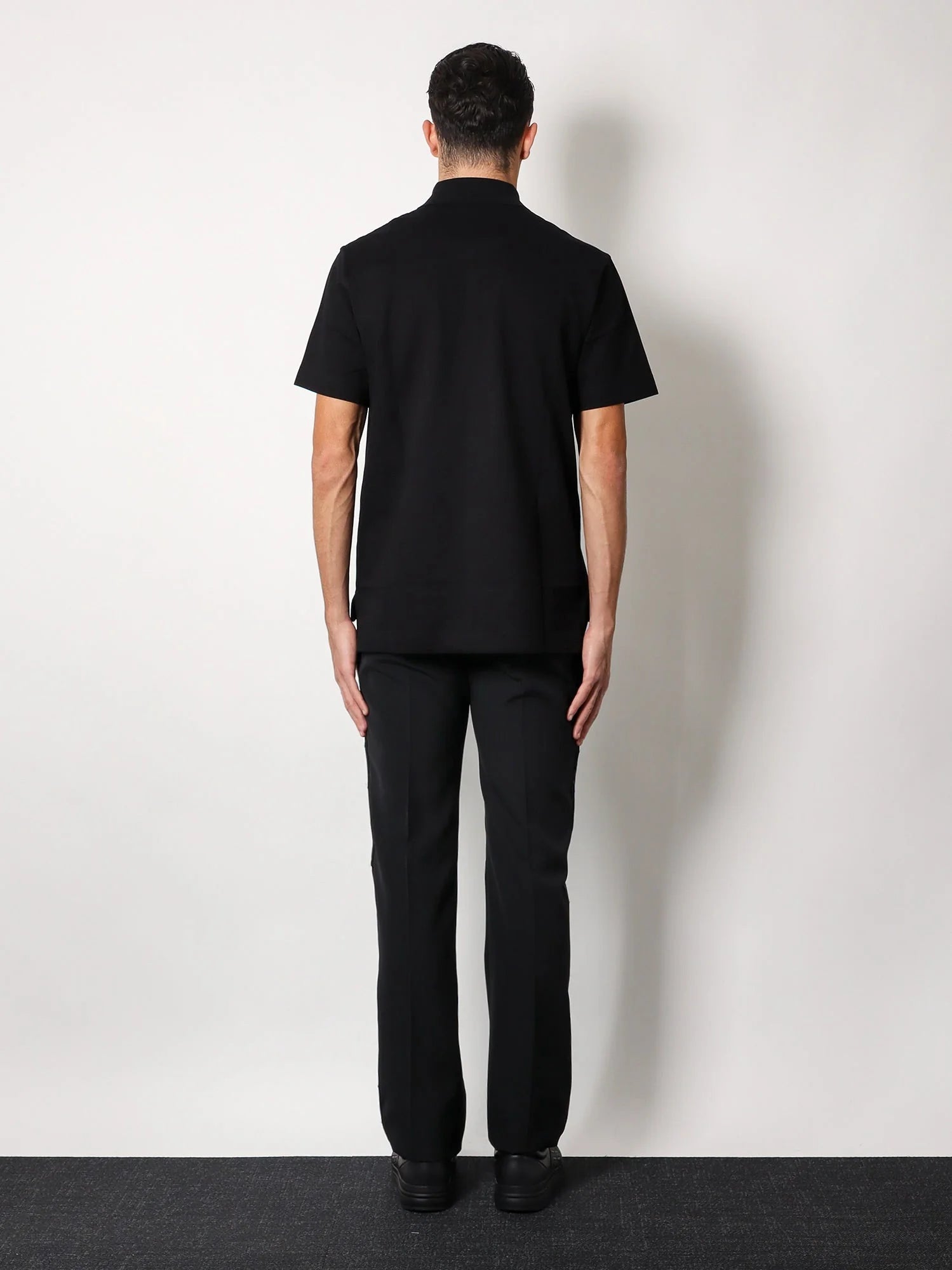Piqué cotton polo shirt with 4g embroidery