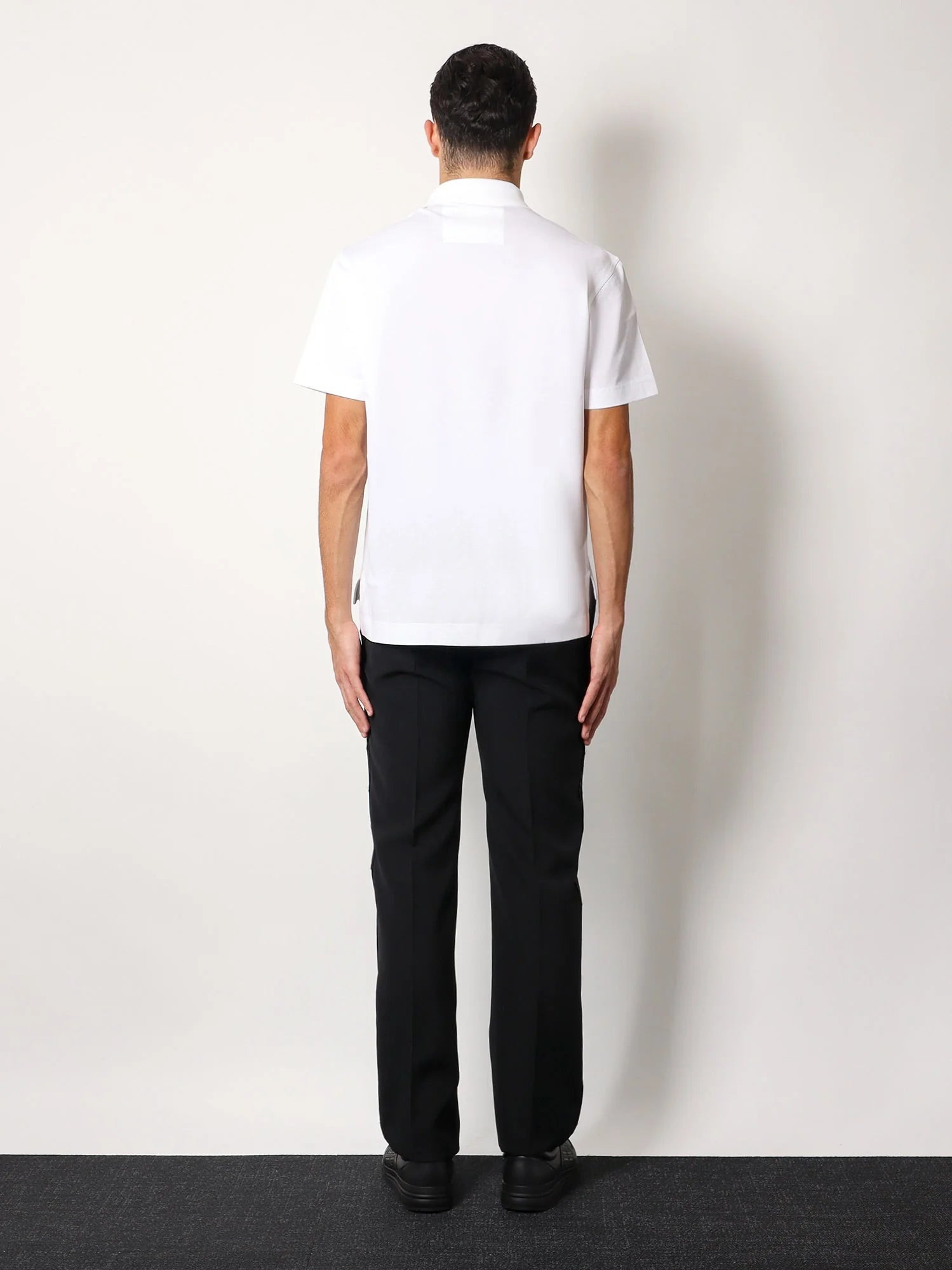 Piqué cotton polo shirt with 4g embroidery