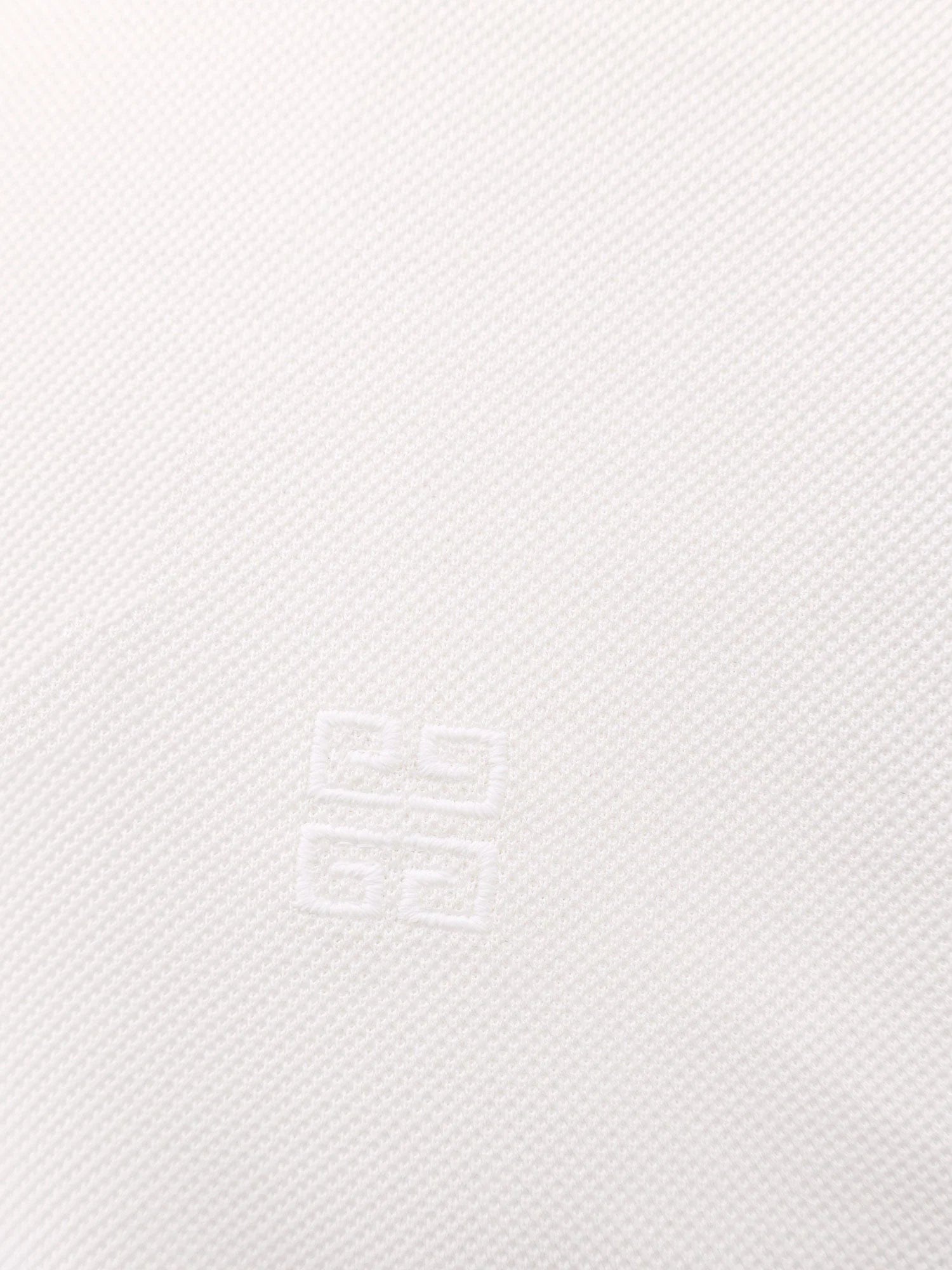 Piqué cotton polo shirt with 4g embroidery