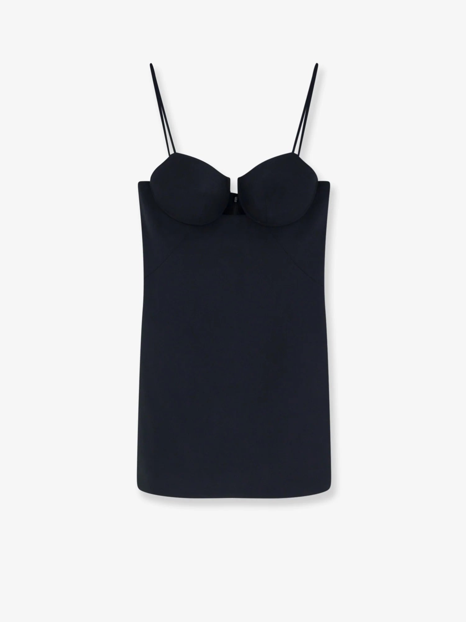 Cutaway Satin Mini Dress