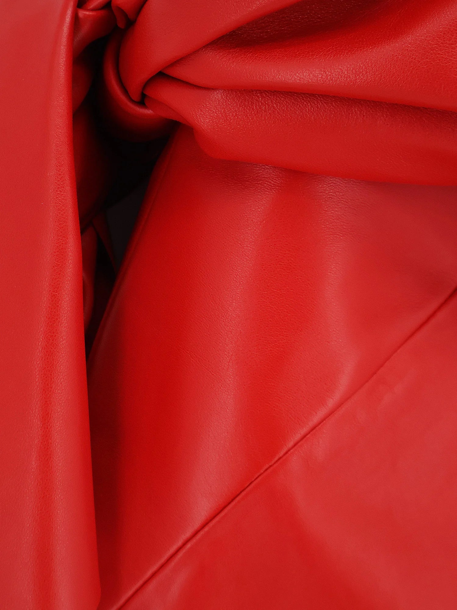 Leather bustier dress with bow detail