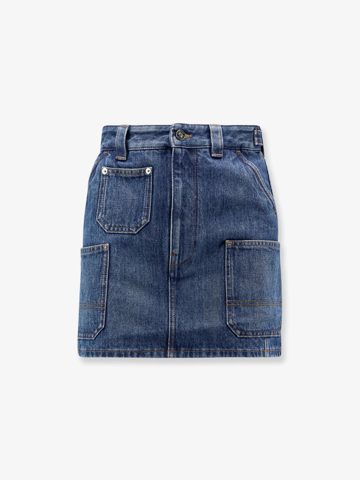 Denim mini skirt