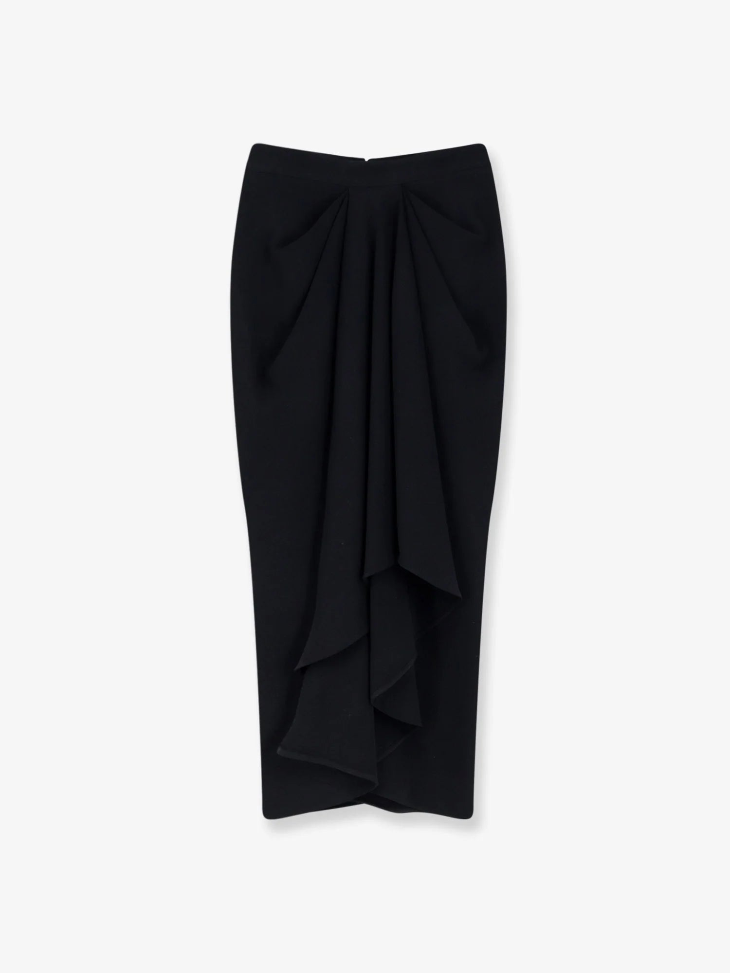 Draped midi skirt