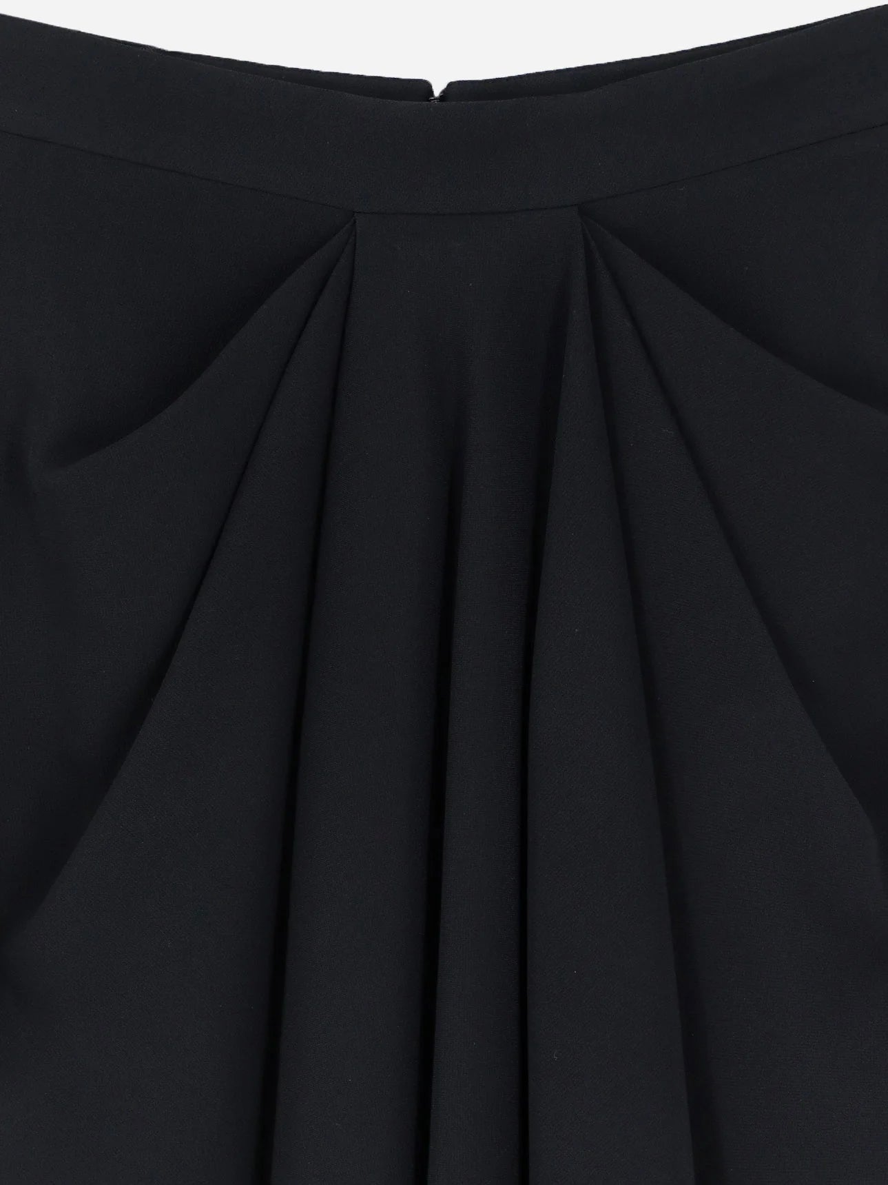 Draped midi skirt