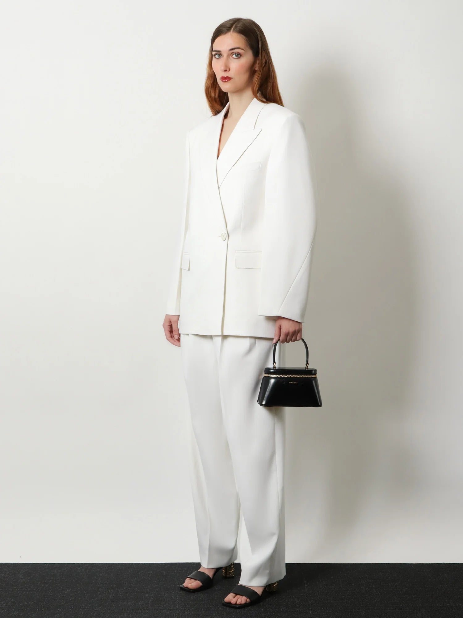 Wool and mohair trousers
