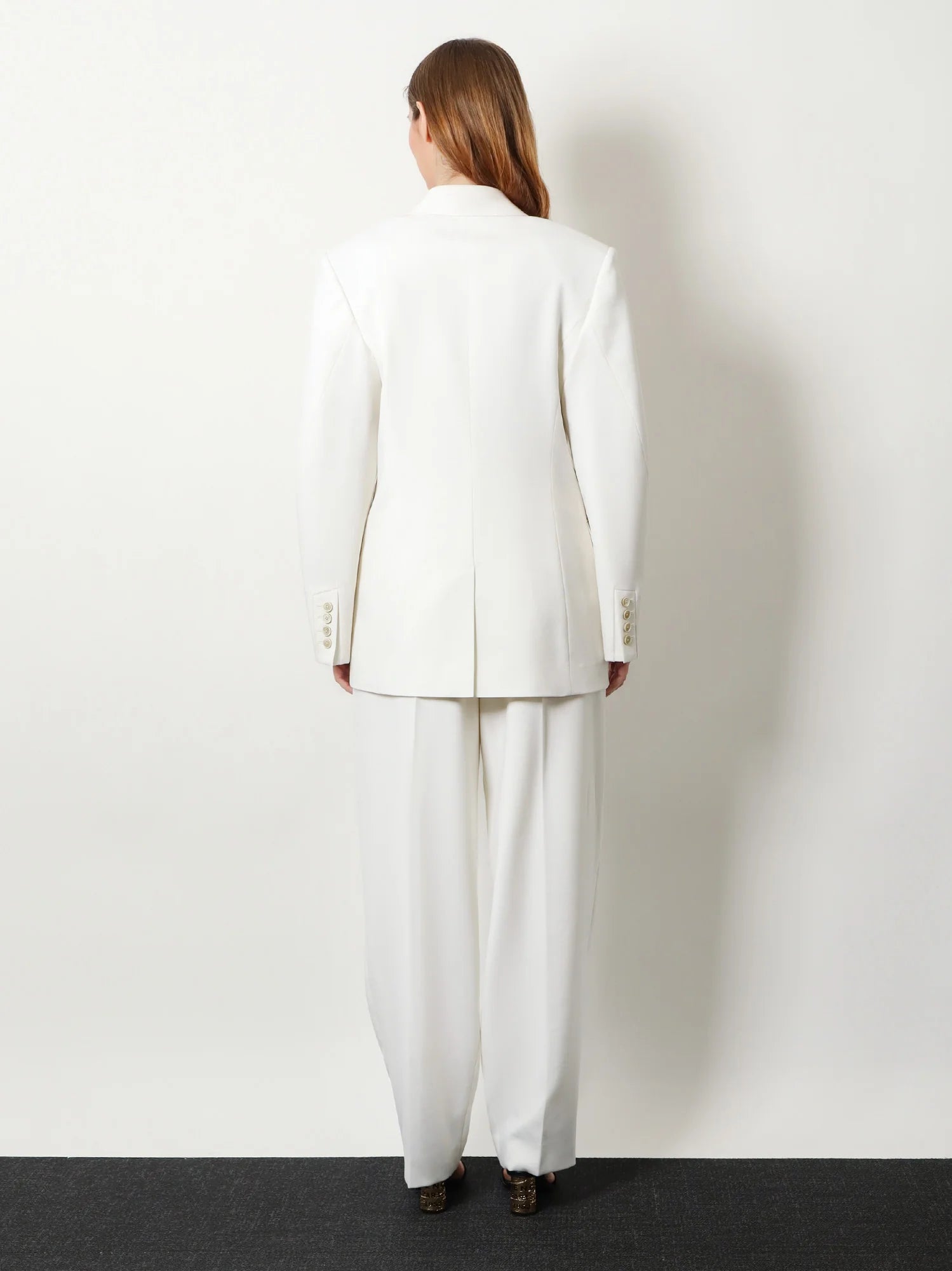 Wool and mohair trousers