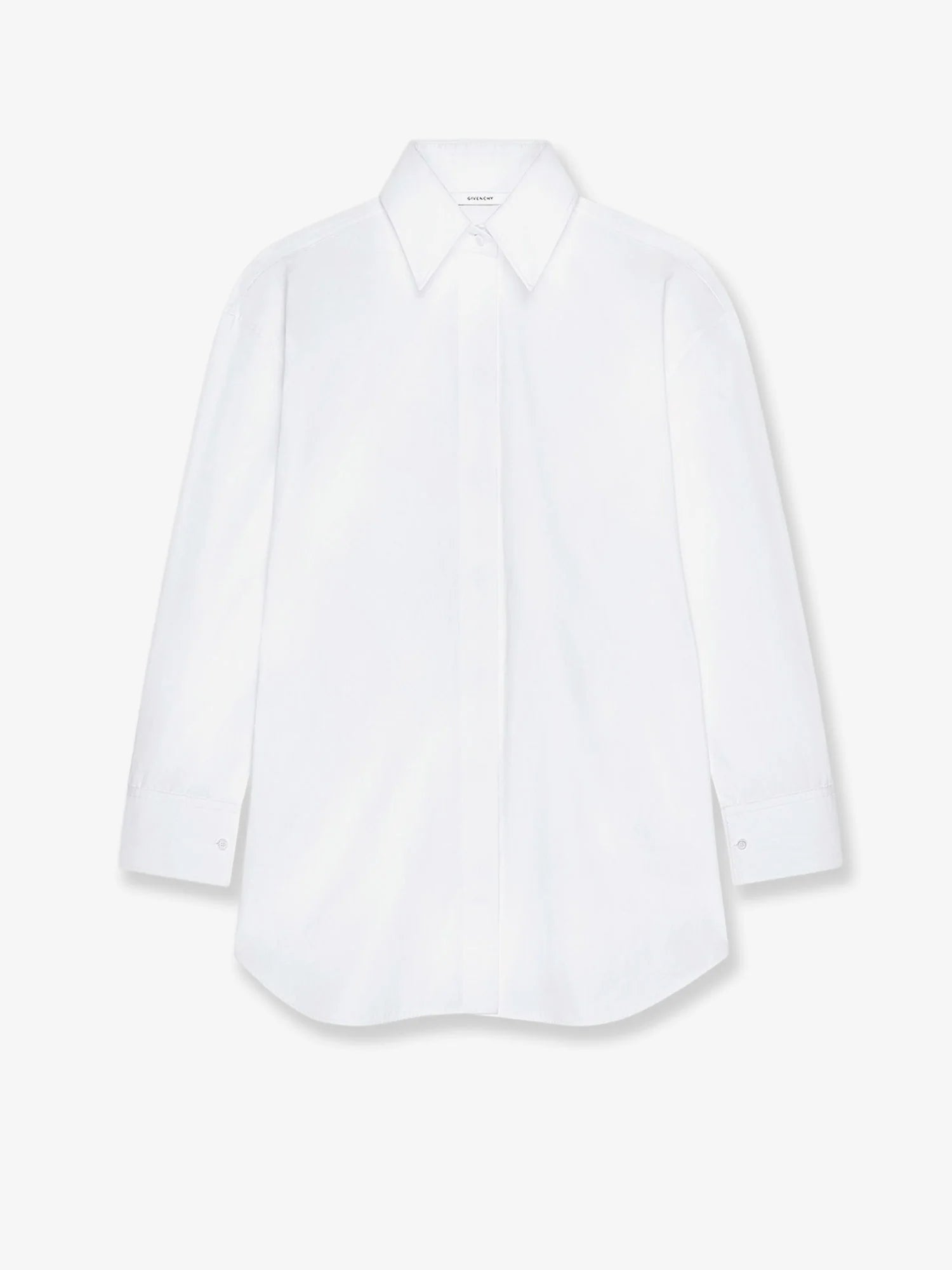Backless cotton shirt