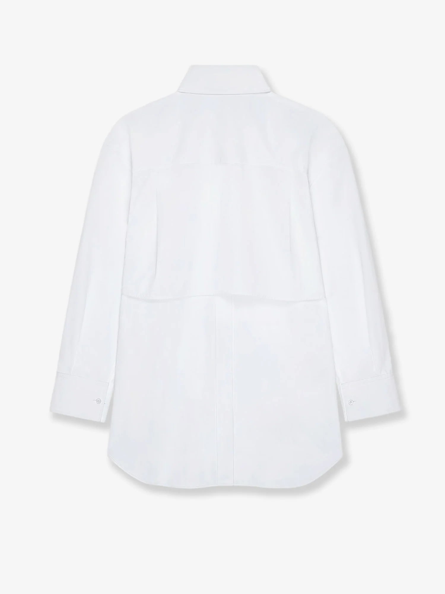 Backless cotton shirt