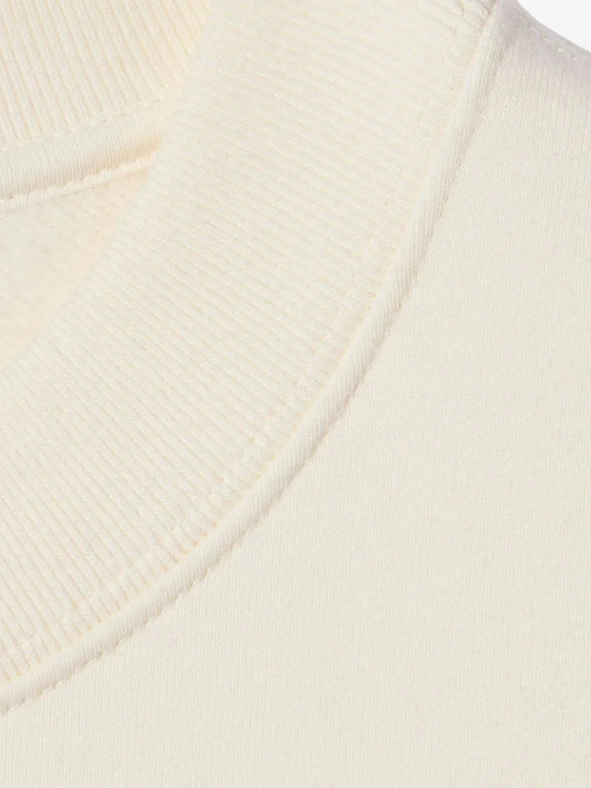 Cotton sweatshirt with beaded Horsebit detail