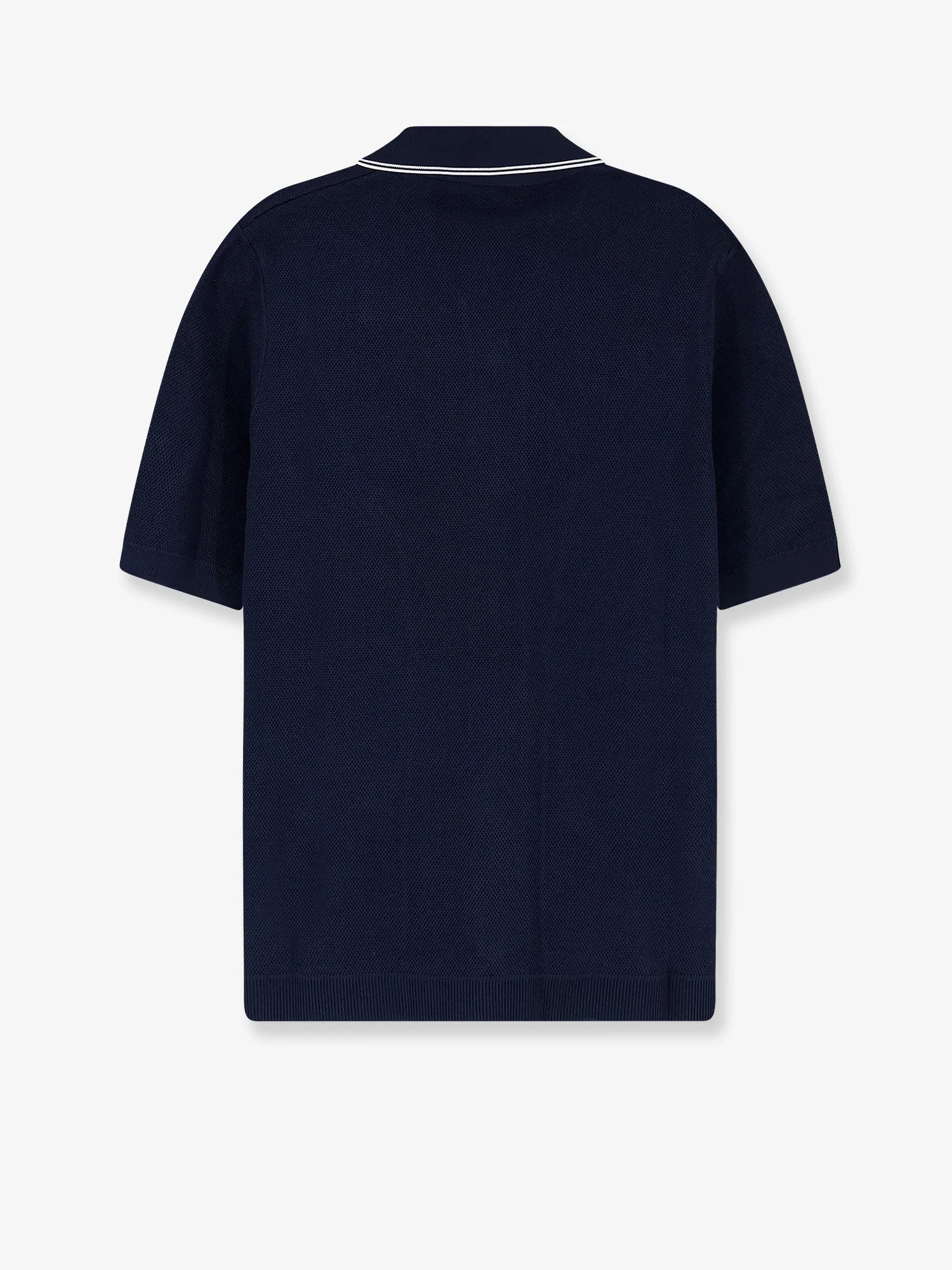 Viscose blend polo shirt with front Horsebit embroidery