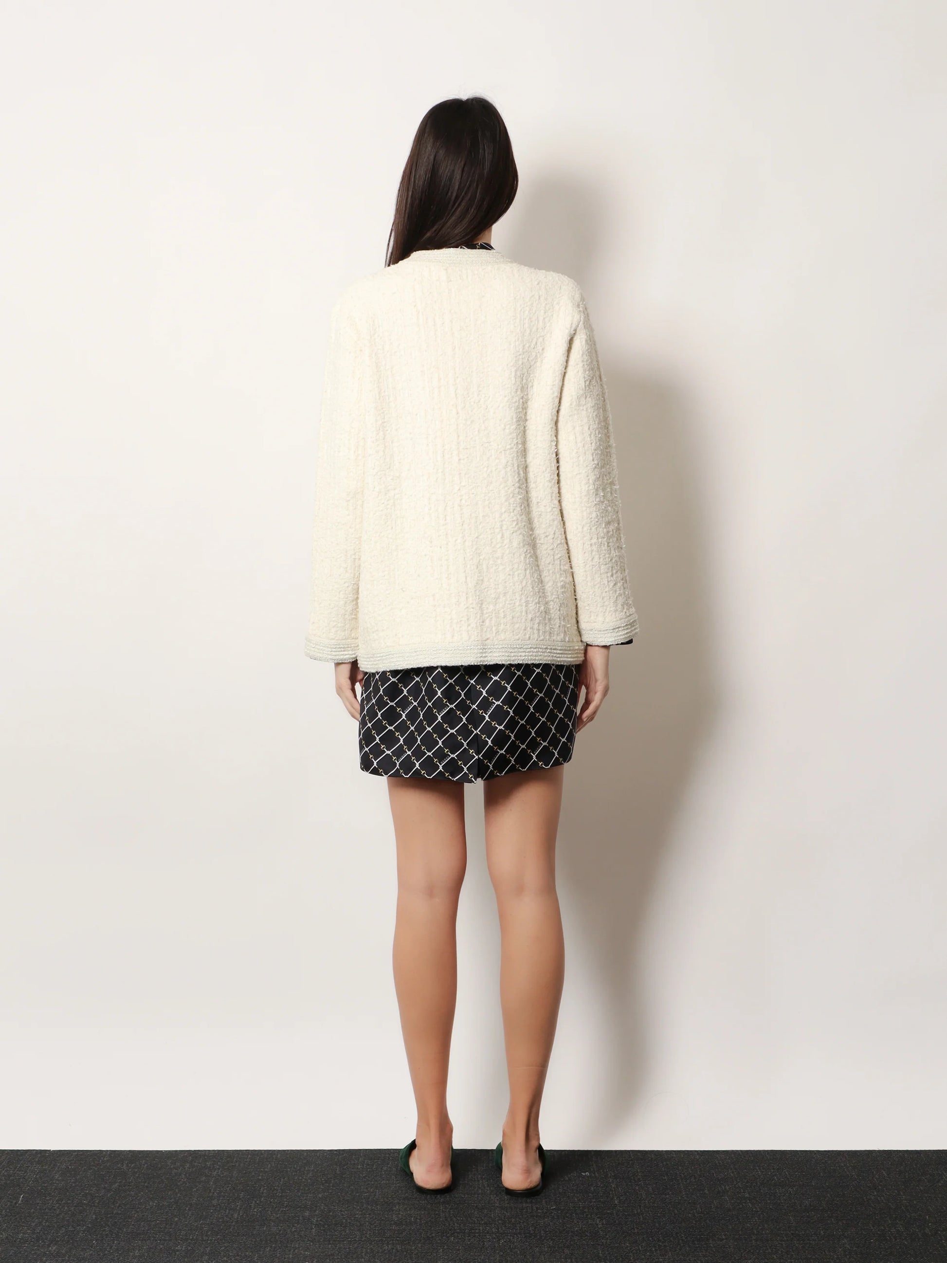 Wool and cotton blend cardigan