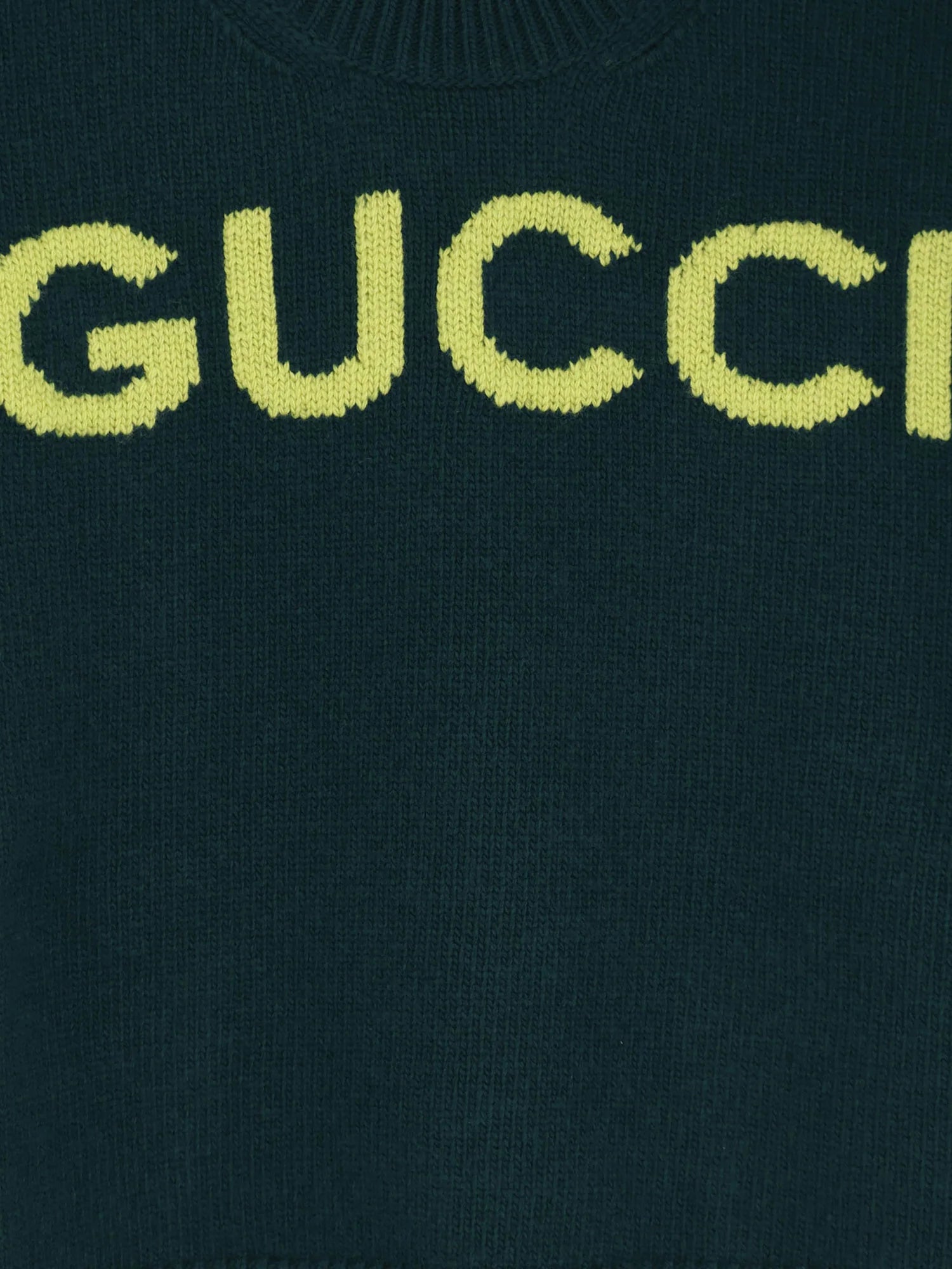 Wool sweater with frontal logo embroidery