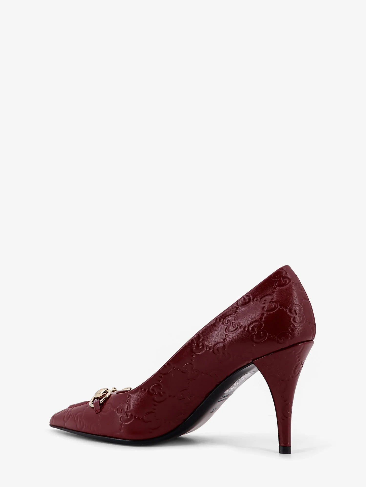 Gucci Rosso Ancora GG leather décolleté