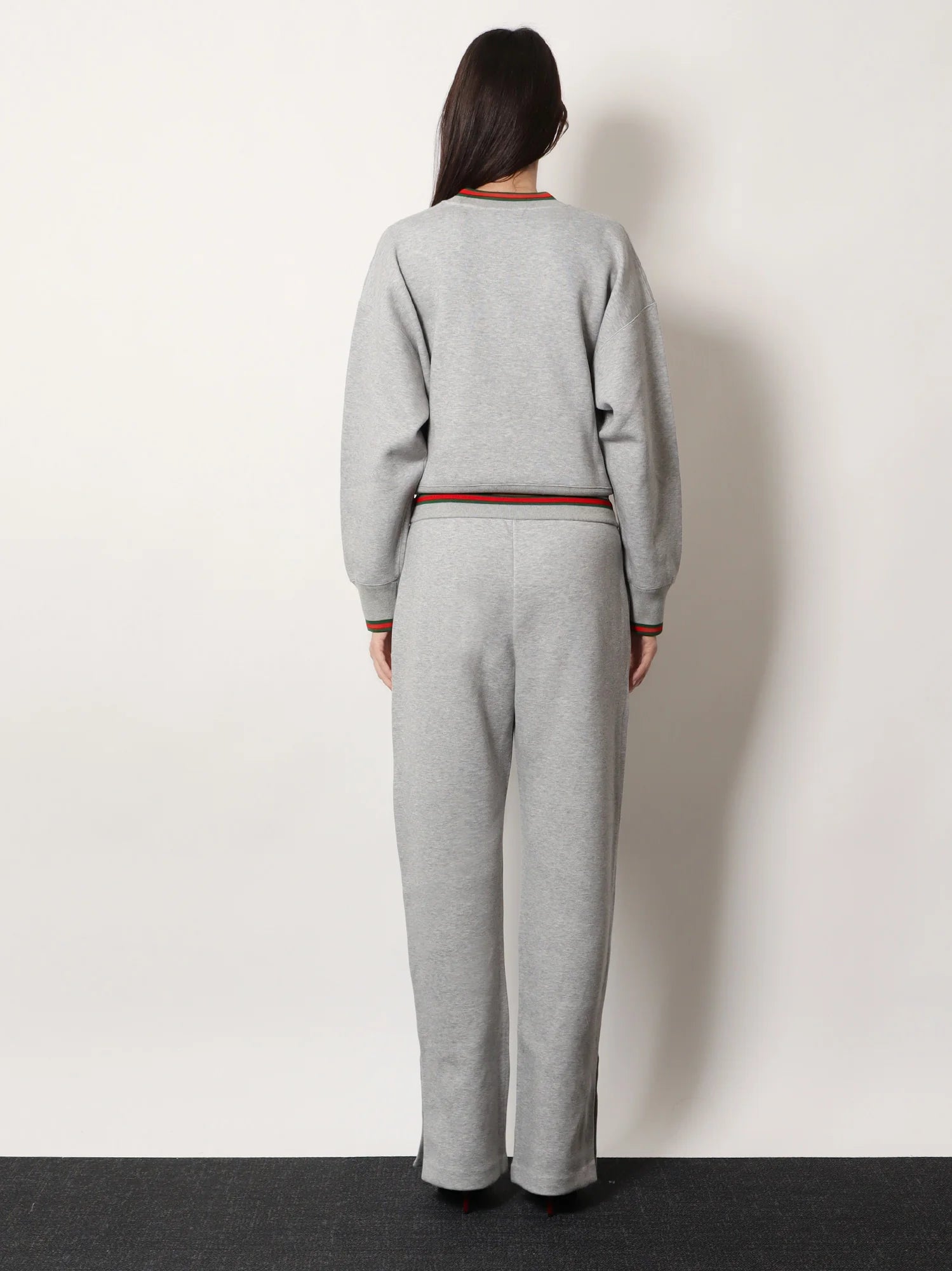 Cotton blend trouser with Web detail