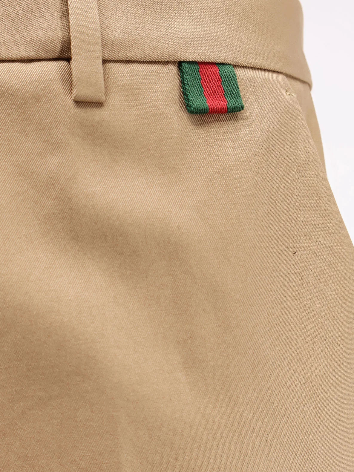 Cotton trousers with Web detail