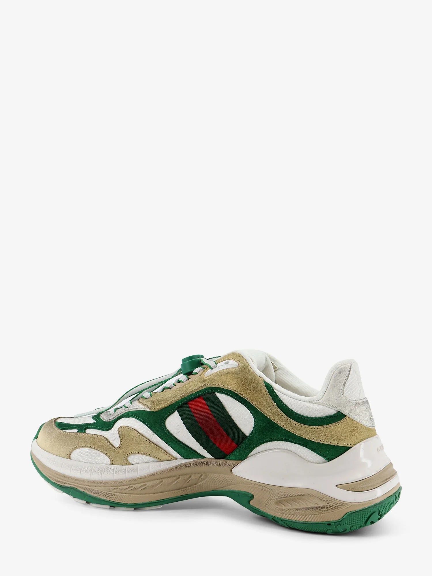 Suede sneakers with side Web detail