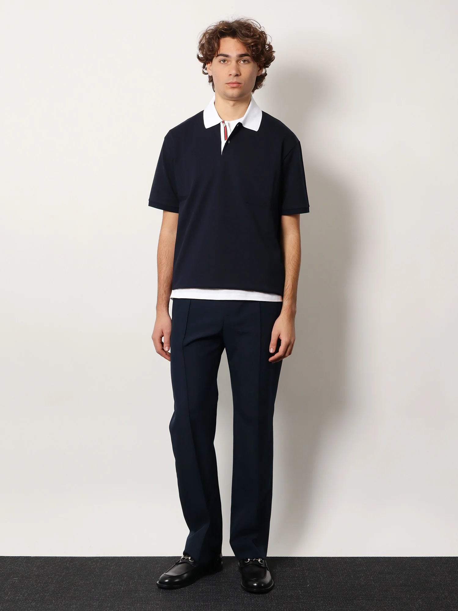 Cotton piquet polo shirt