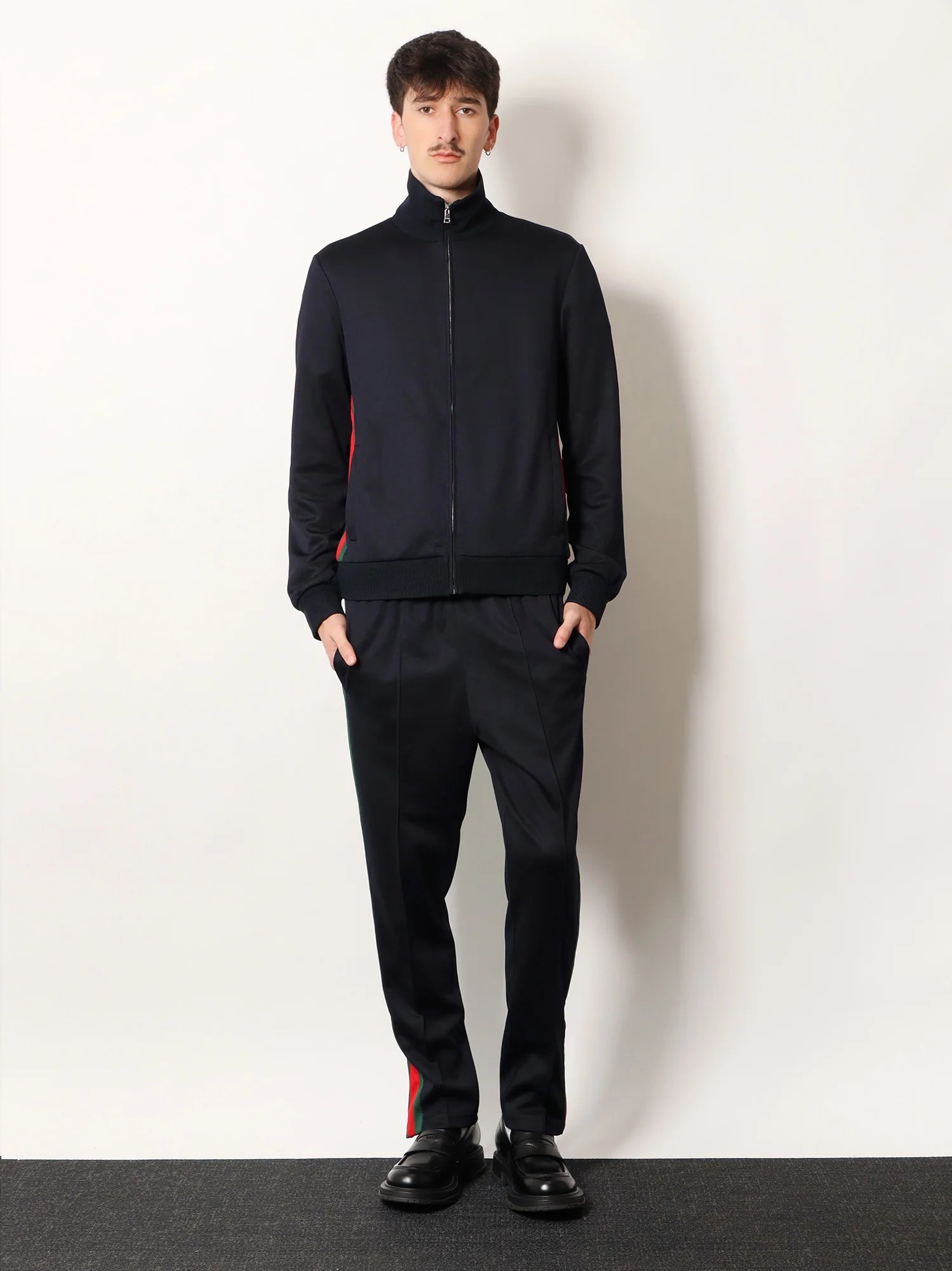 Jersey sweatshirt with lateral Web Band