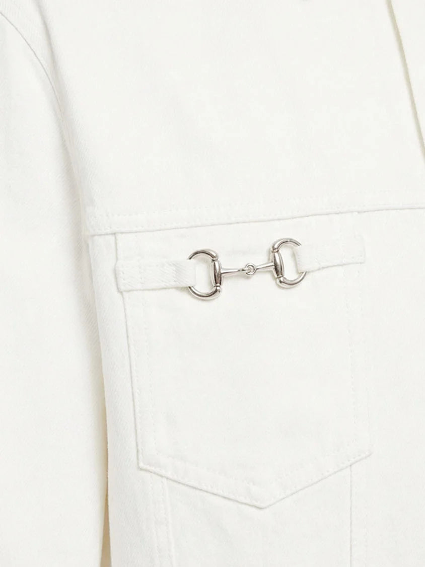 White denim jacket