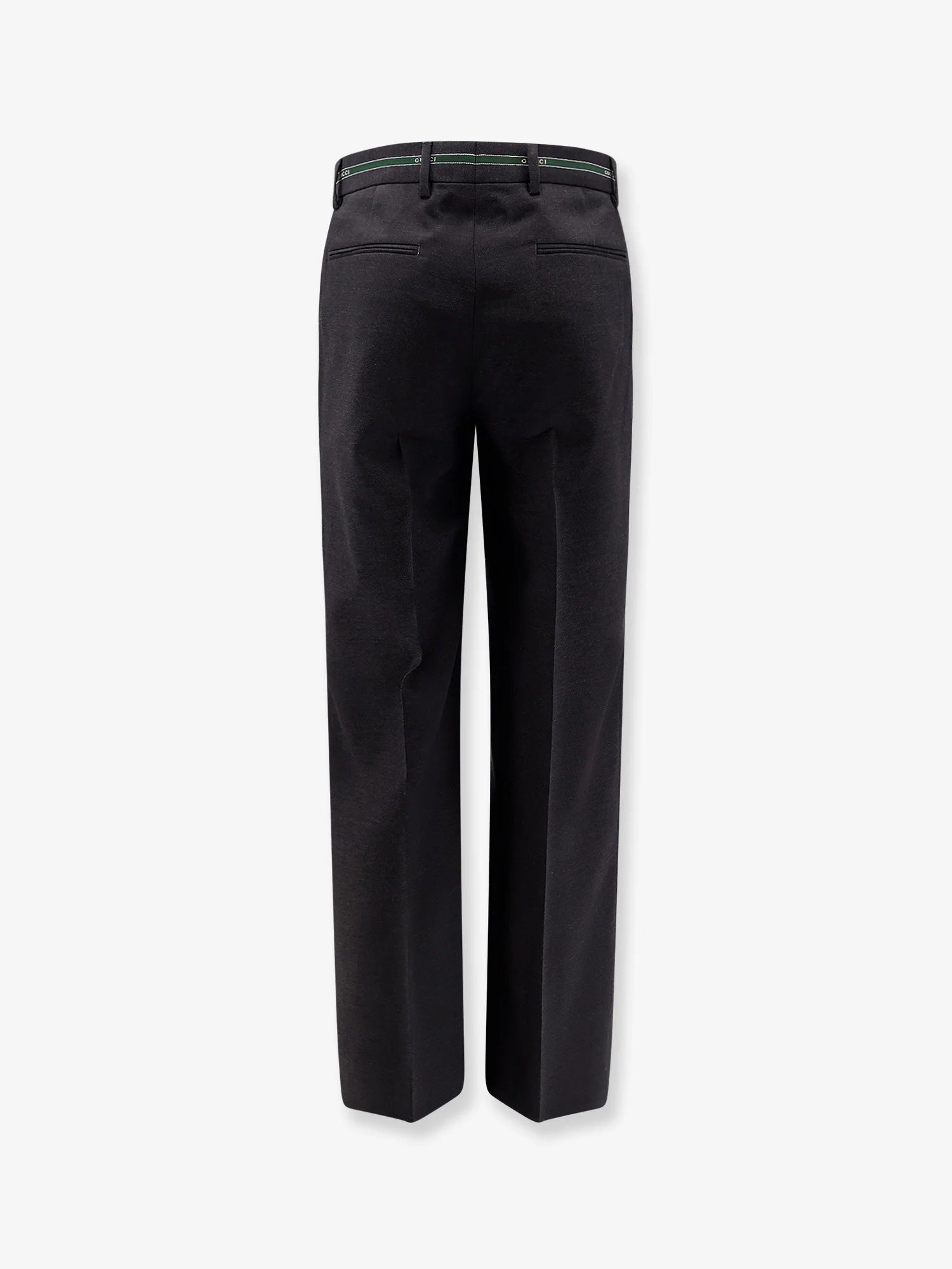 Wool trousers with Gucci detail