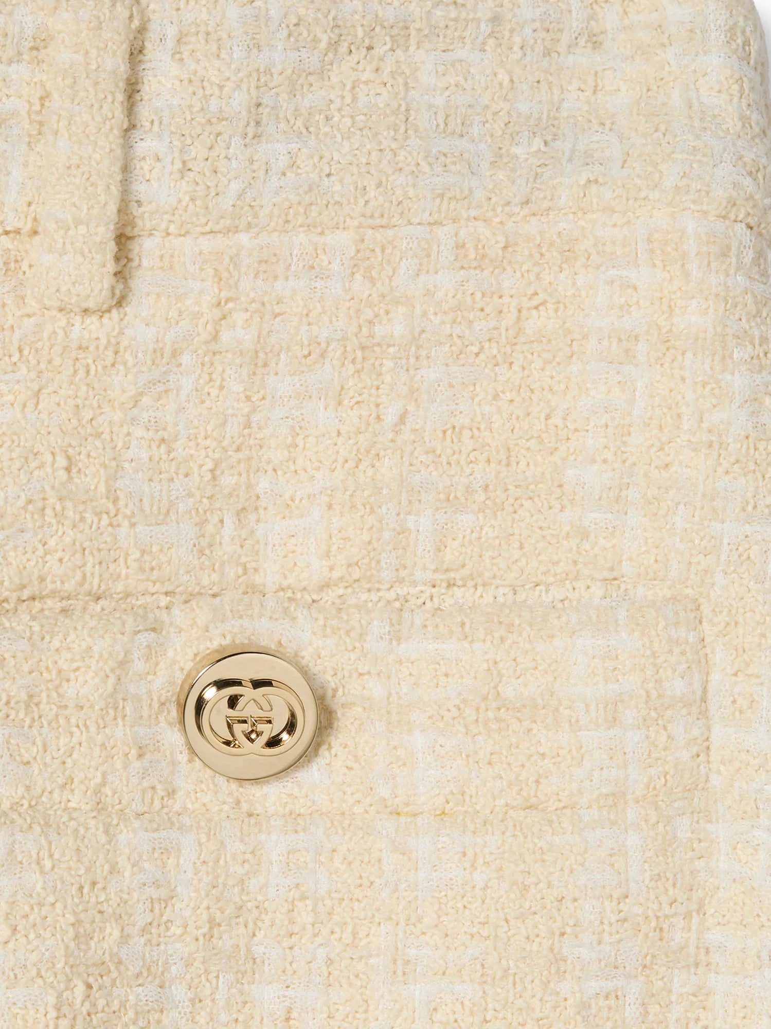 Cotton blend trousers with checked pattern
