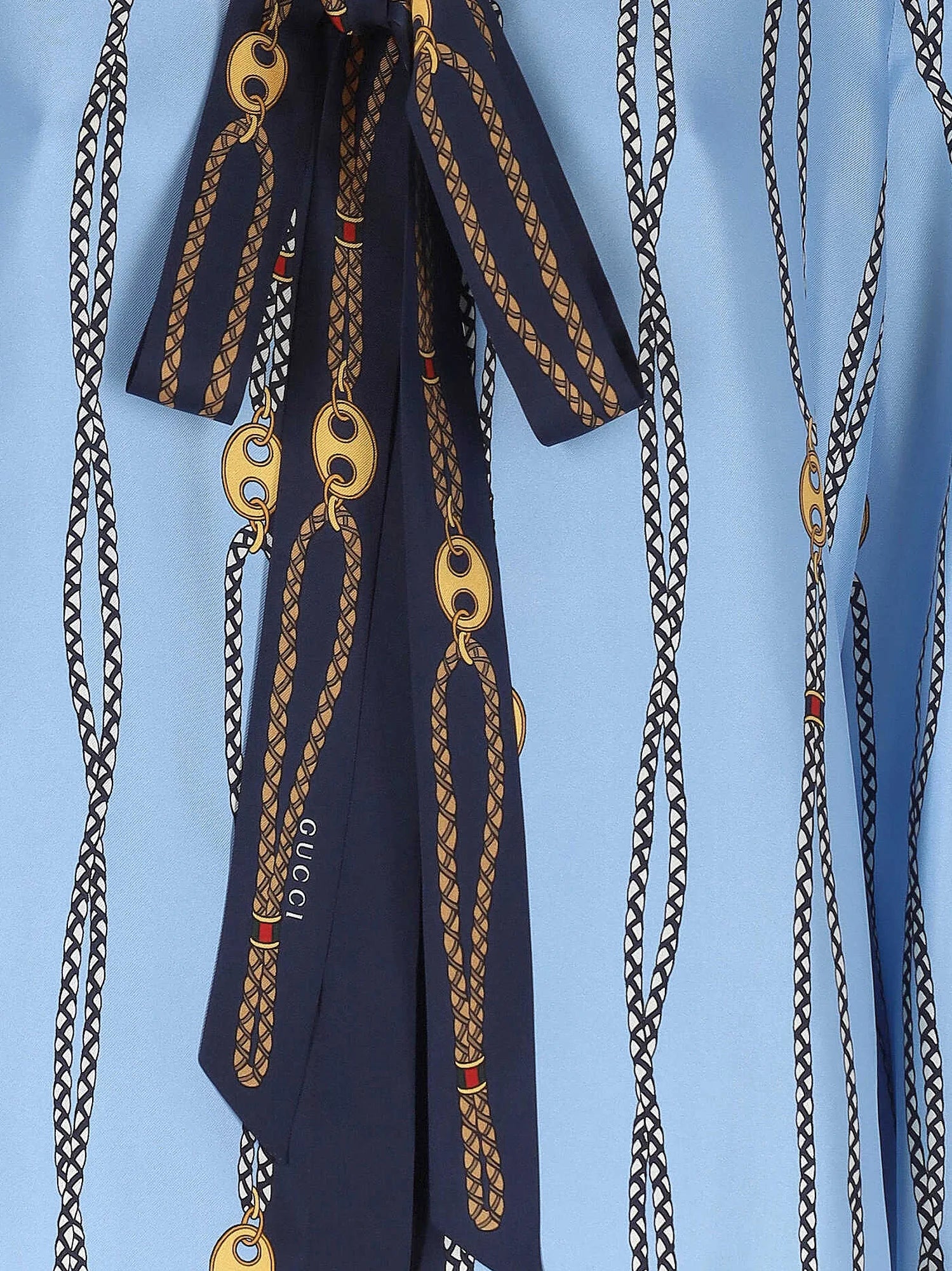 Printed silk twill shirt