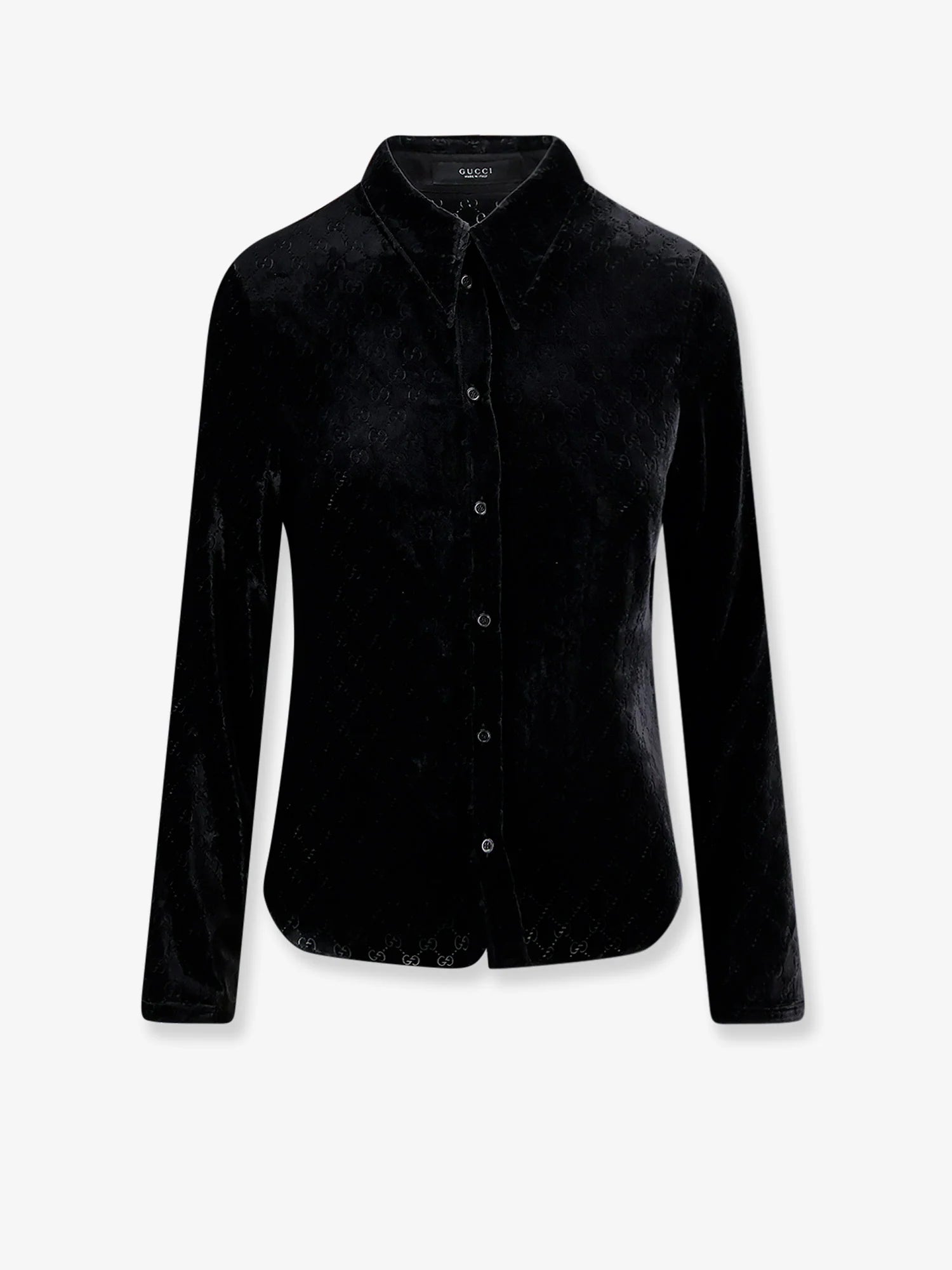 Stretch GG dévoré velvet shirt