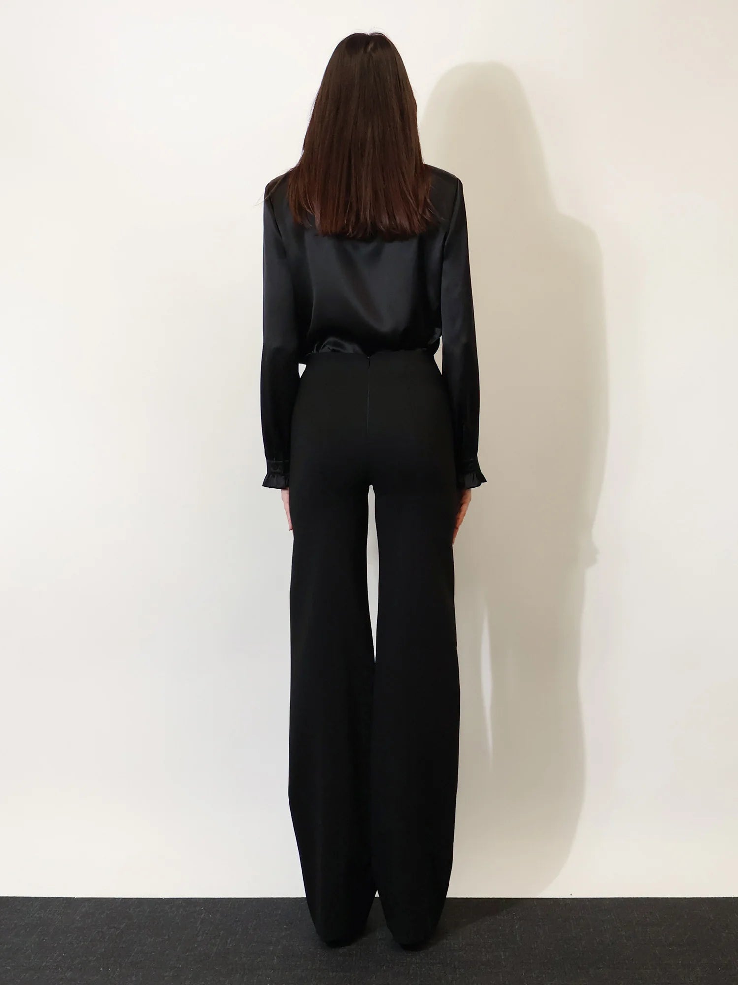 Technical stretch wool trousers
