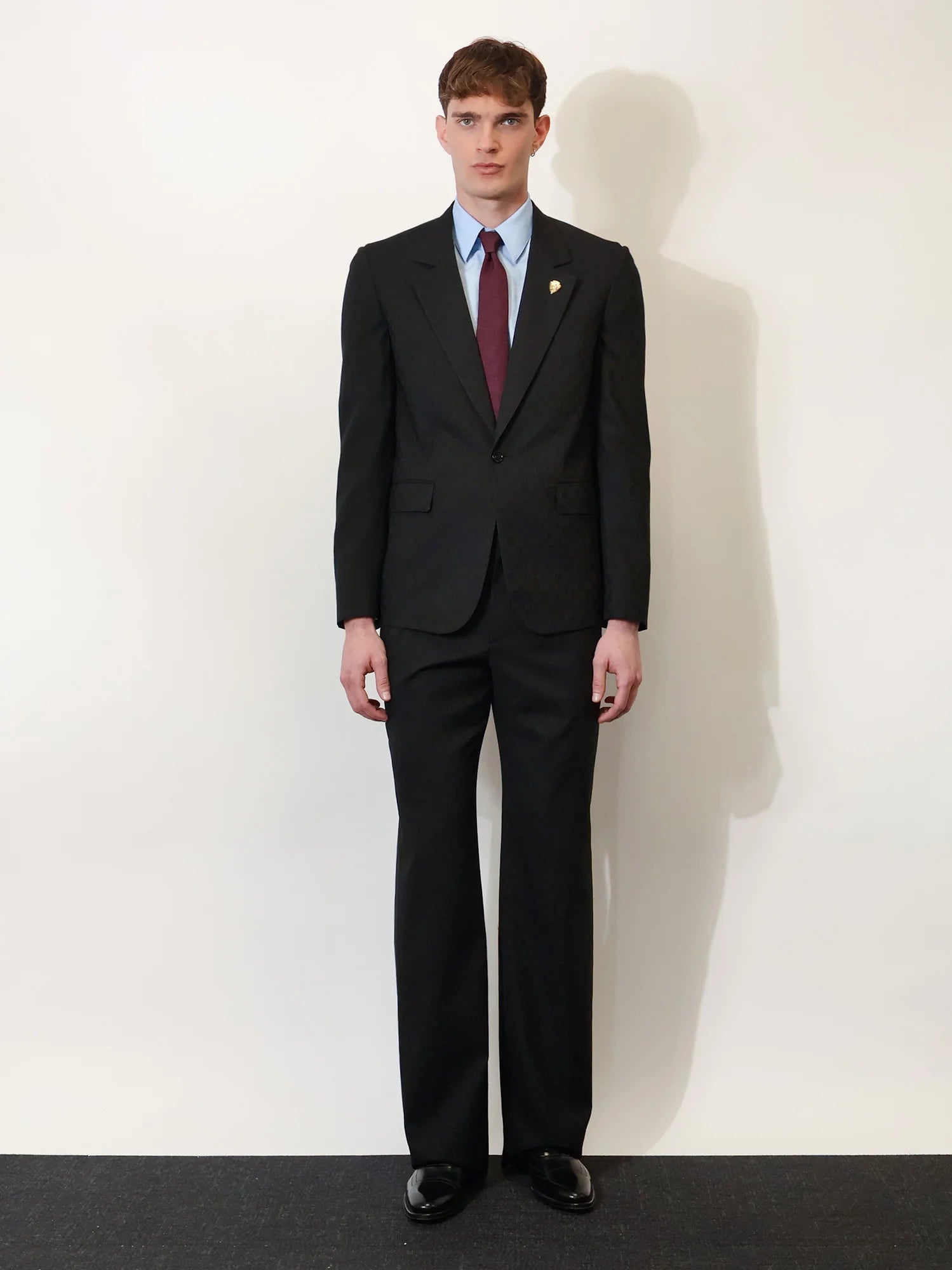 GG wool blend trousers