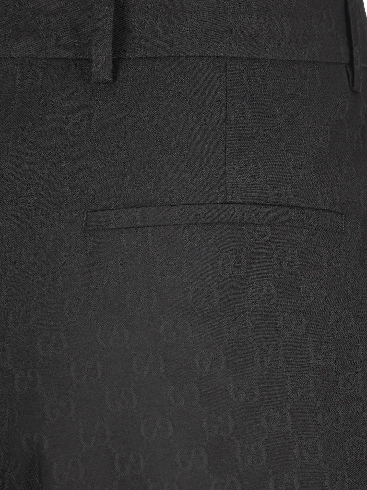 GG wool blend trousers
