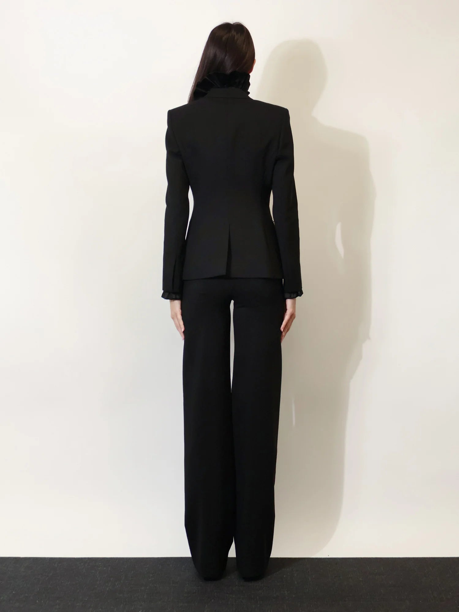 Technical wool blazer
