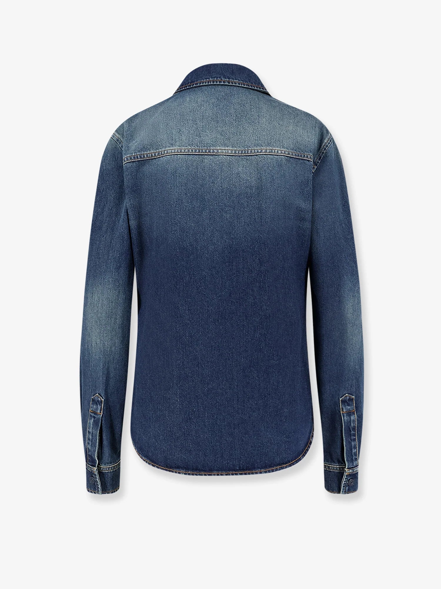 Denim shirt with embroidery